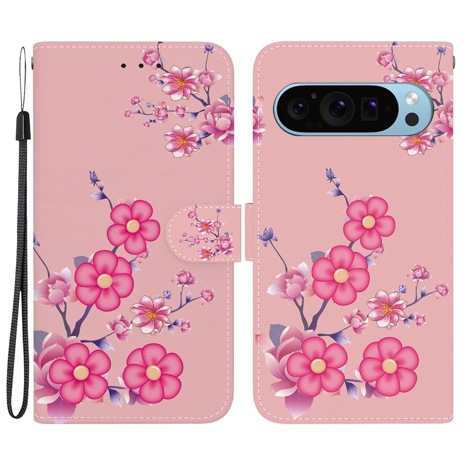 Stand Case for Google Pixel 9 , Pattern Printing PU Leather + TPU Phone Cover
