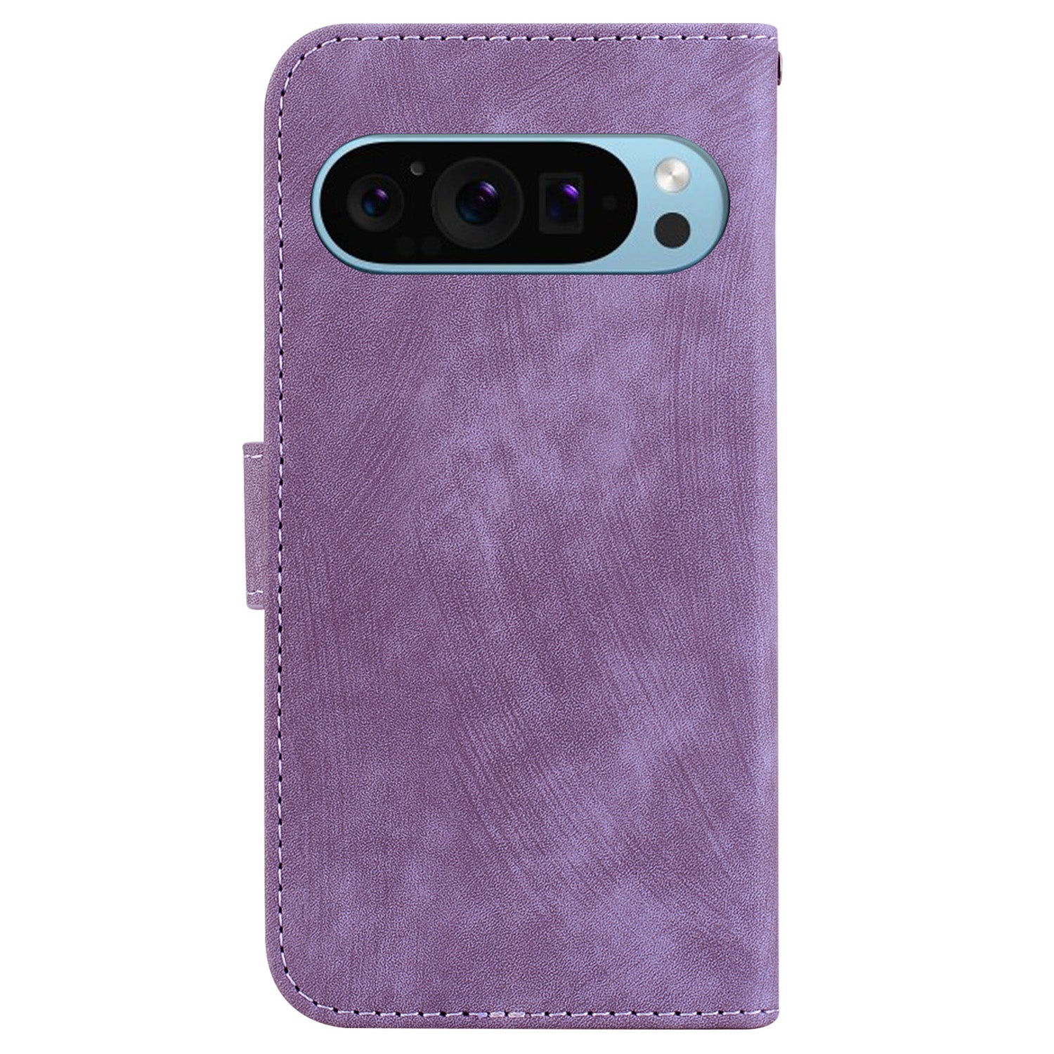For Google Pixel 9 Cell Phone Case Lovely Tiger Imprinted Leather Anti-Scratch Cover