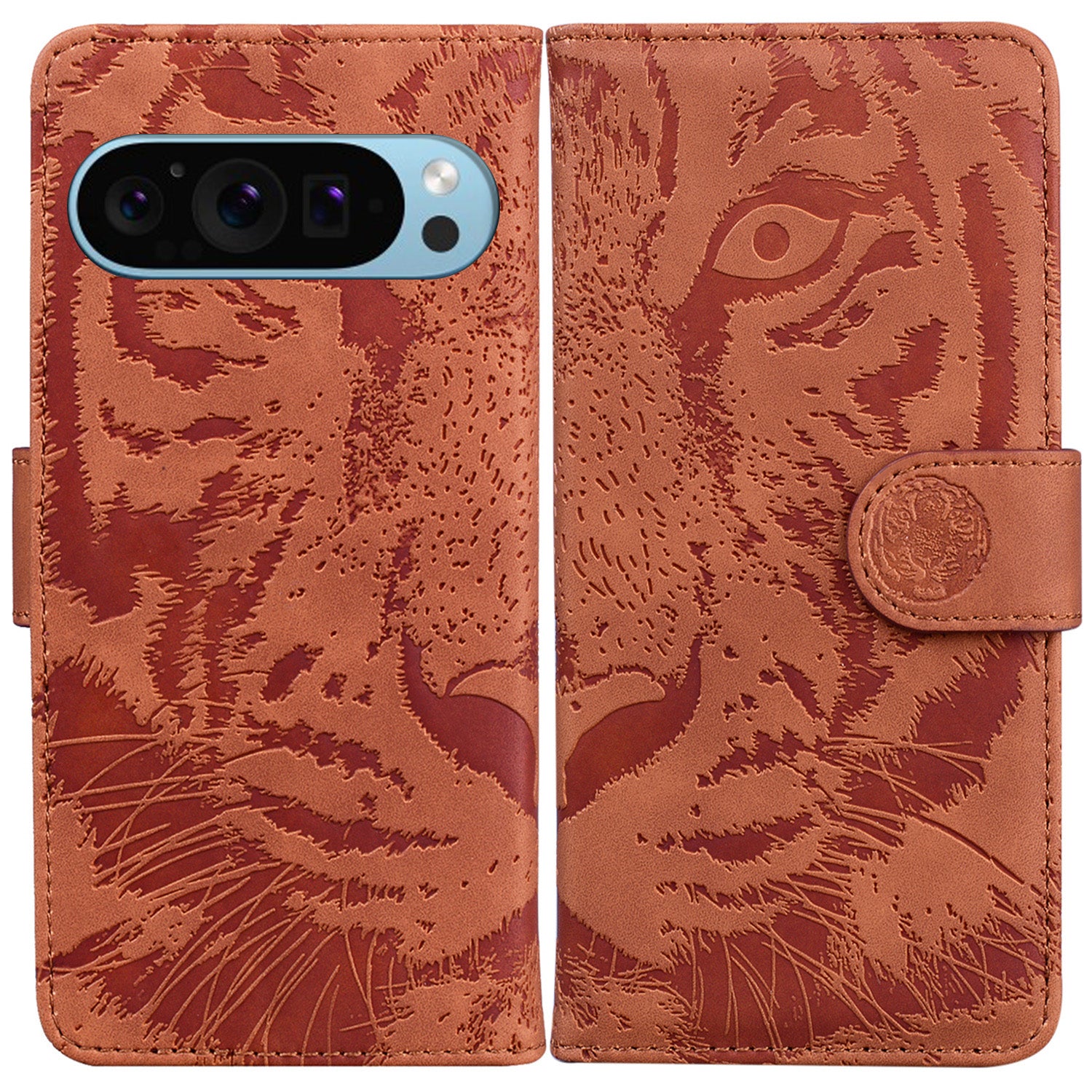 For Google Pixel 9 Protective Case Tiger Imprinted Pattern Cell Phone Cover