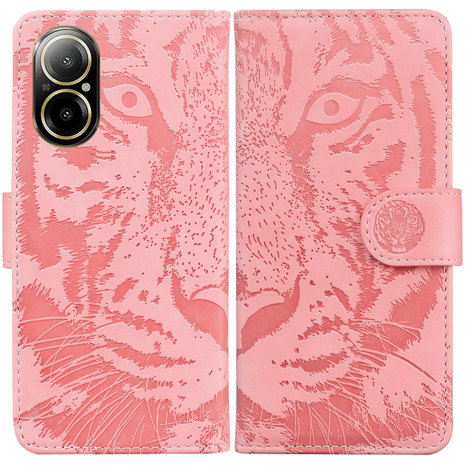 For Realme C67 4G Cell Phone Cover Tiger Imprinted Pattern Phone Case