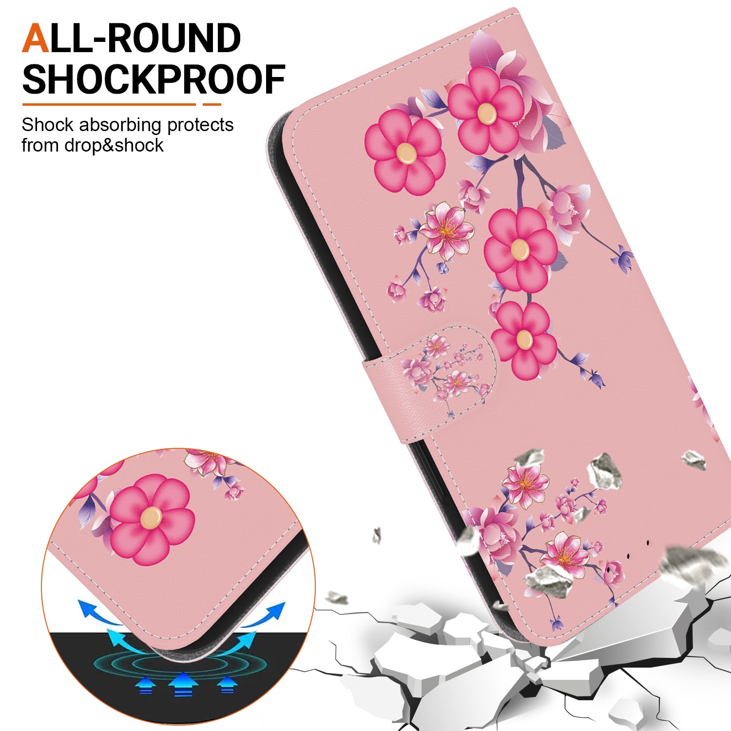 For Realme C67 4G Case Folio Leather Wallet Pattern Phone Cover