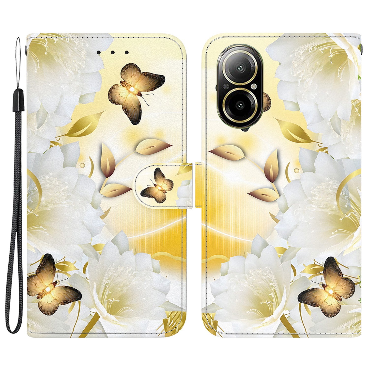 For Realme C67 4G Case Folio Leather Wallet Pattern Phone Cover