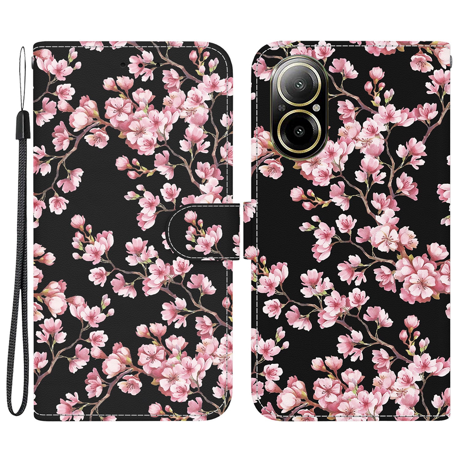 For Realme C67 4G Case Folio Leather Wallet Pattern Phone Cover