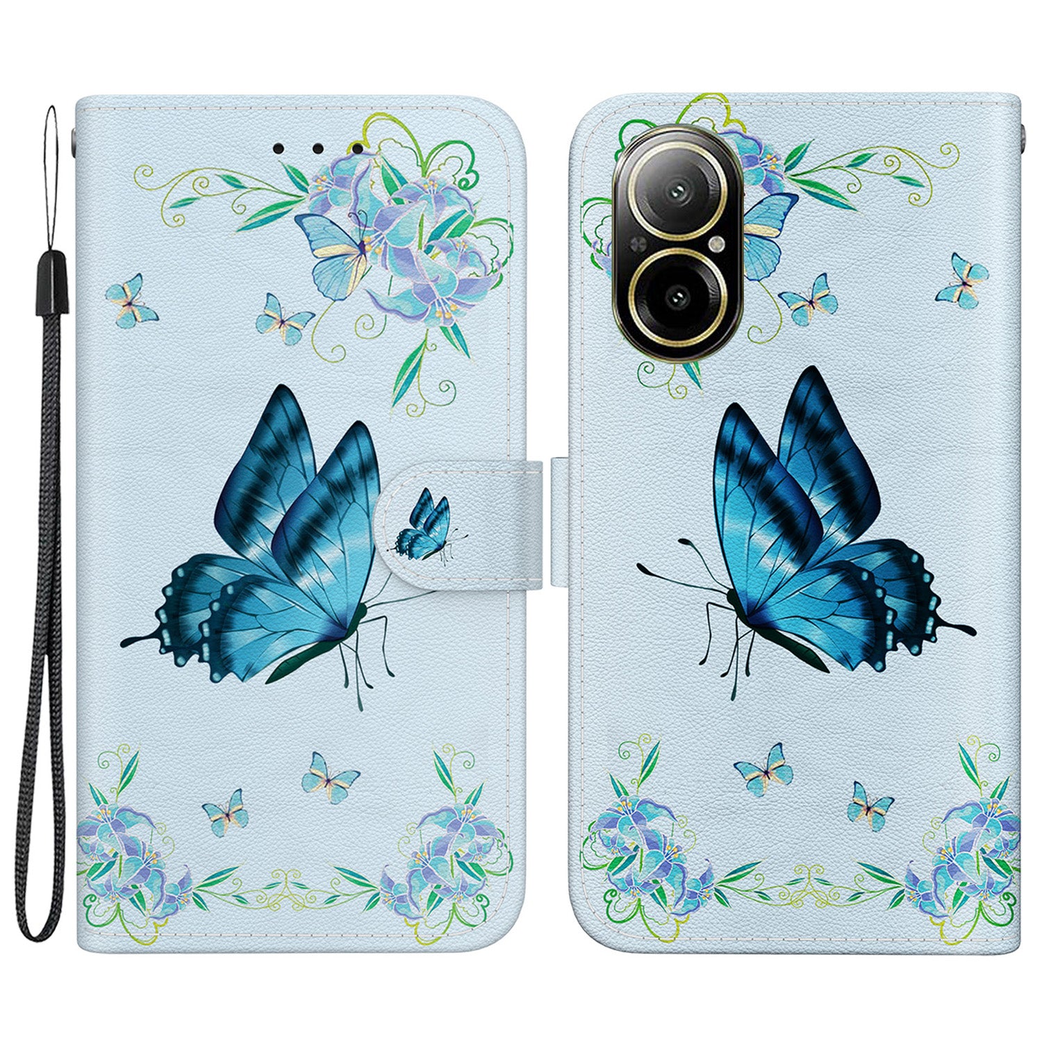 For Realme C67 4G Case Folio Leather Wallet Pattern Phone Cover
