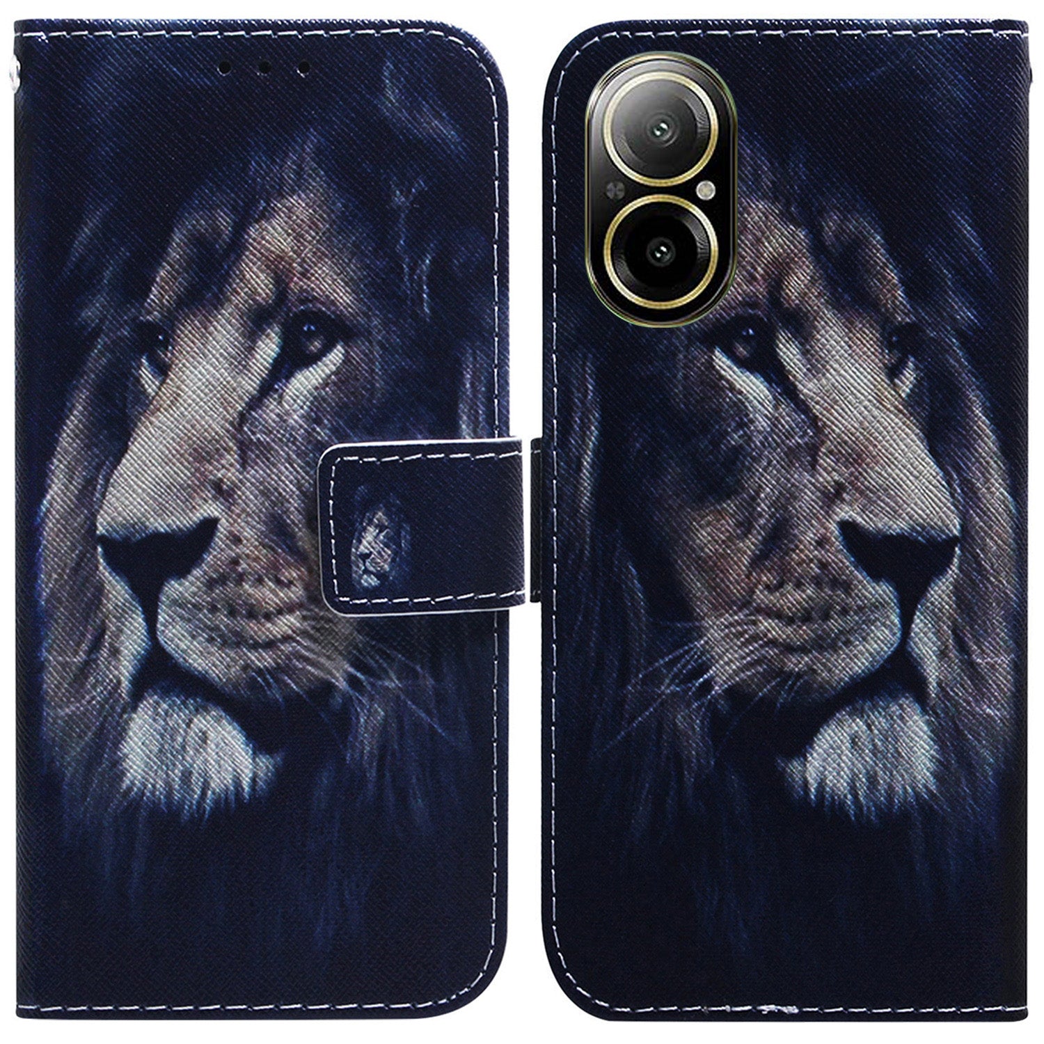 For Realme C67 4G Leather Case Pattern Printing Full Protection Phone Cover