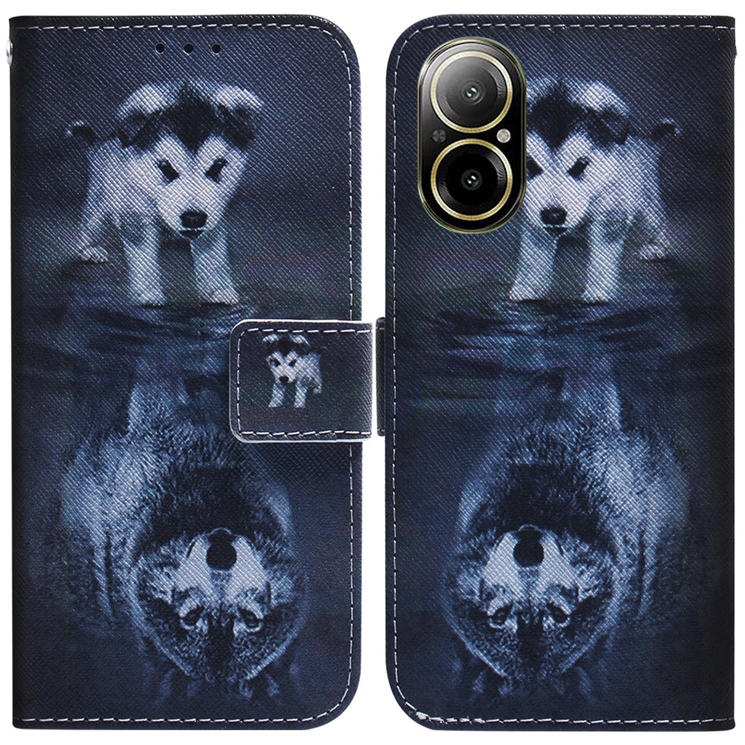 For Realme C67 4G Leather Case Pattern Printing Full Protection Phone Cover