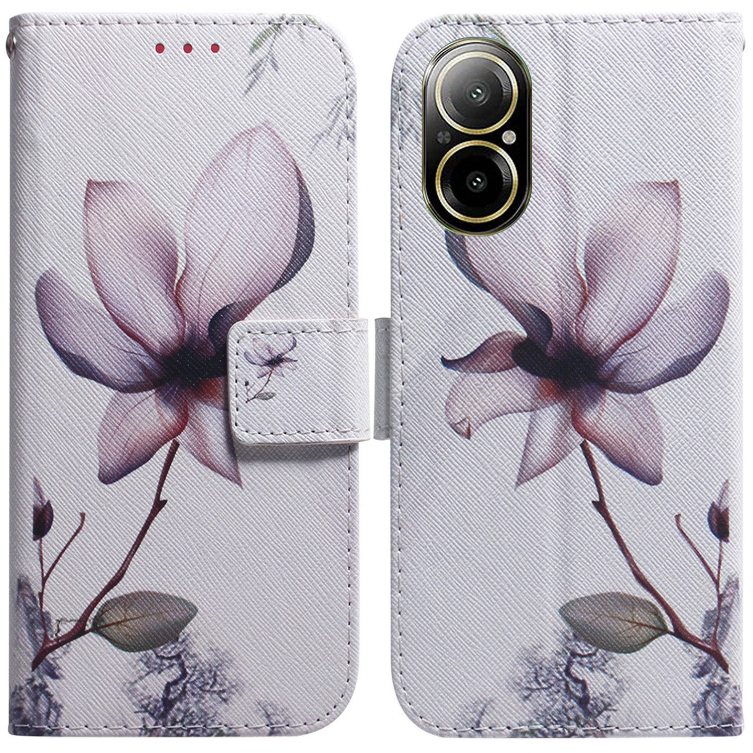 For Realme C67 4G Leather Case Pattern Printing Full Protection Phone Cover