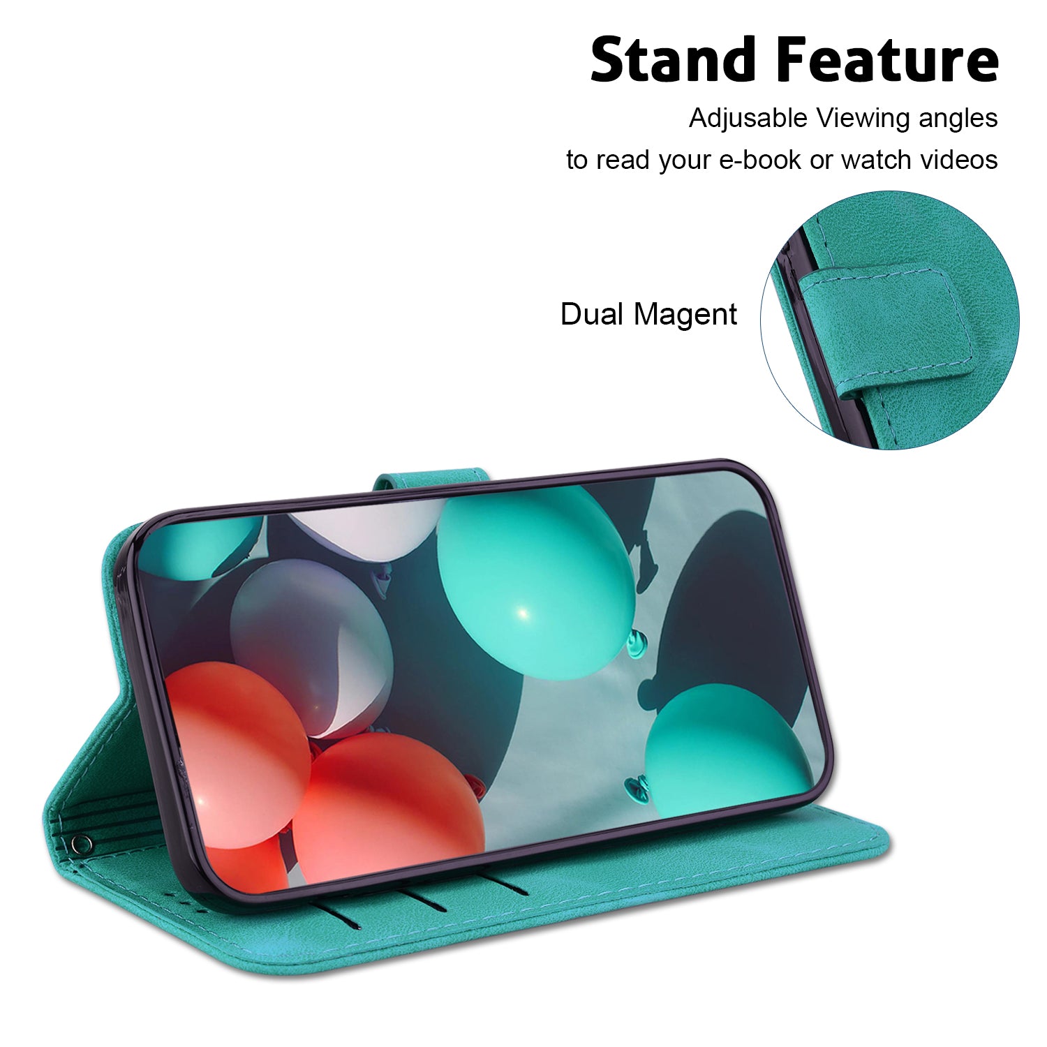 For Motorola Moto G Power (2024) Case PU Leather 7-Shape Pattern Flip Folio Phone Cover