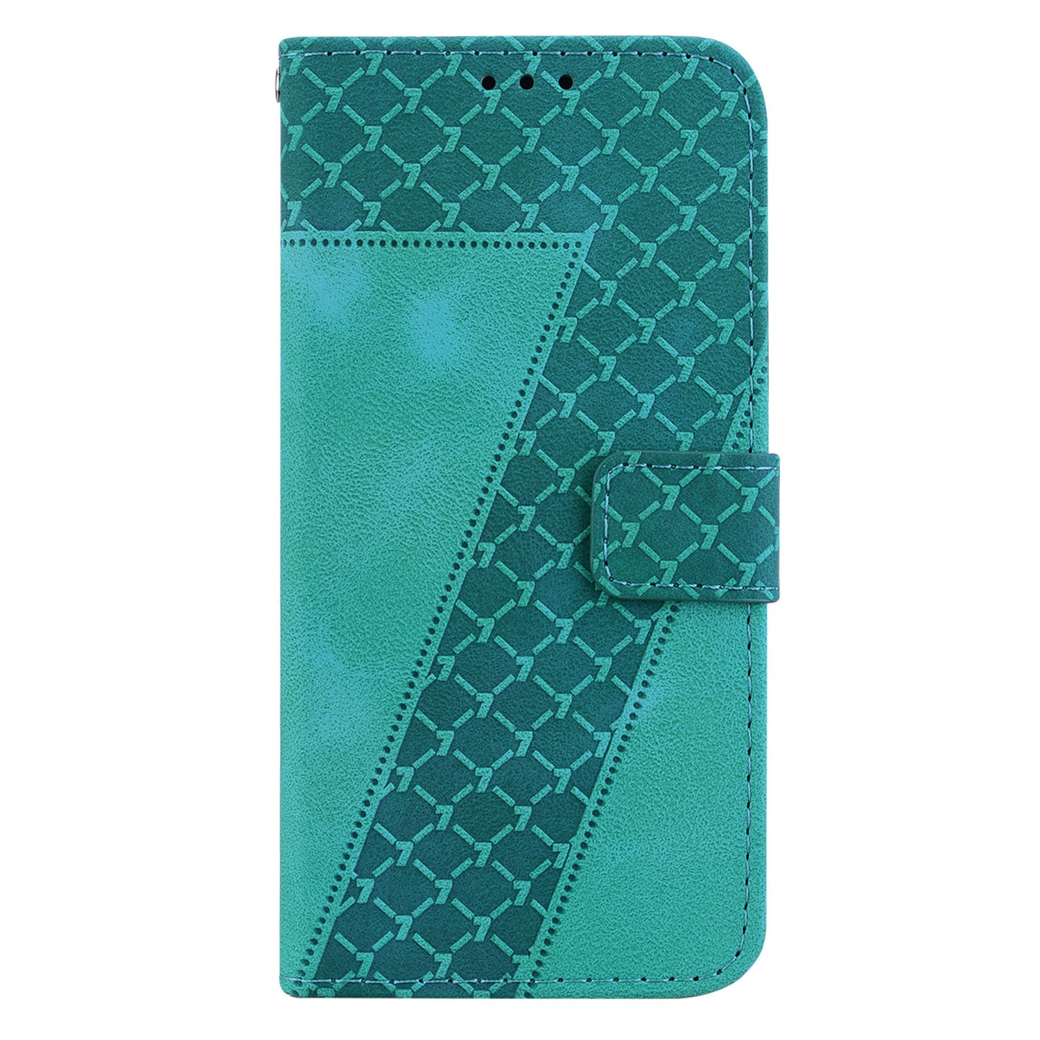 For Motorola Moto G Power (2024) Case PU Leather 7-Shape Pattern Flip Folio Phone Cover