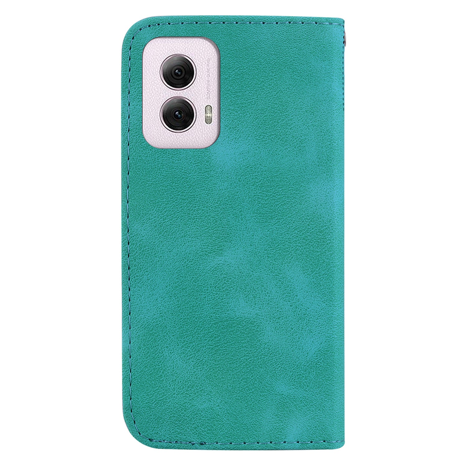 For Motorola Moto G Power (2024) Case PU Leather 7-Shape Pattern Flip Folio Phone Cover