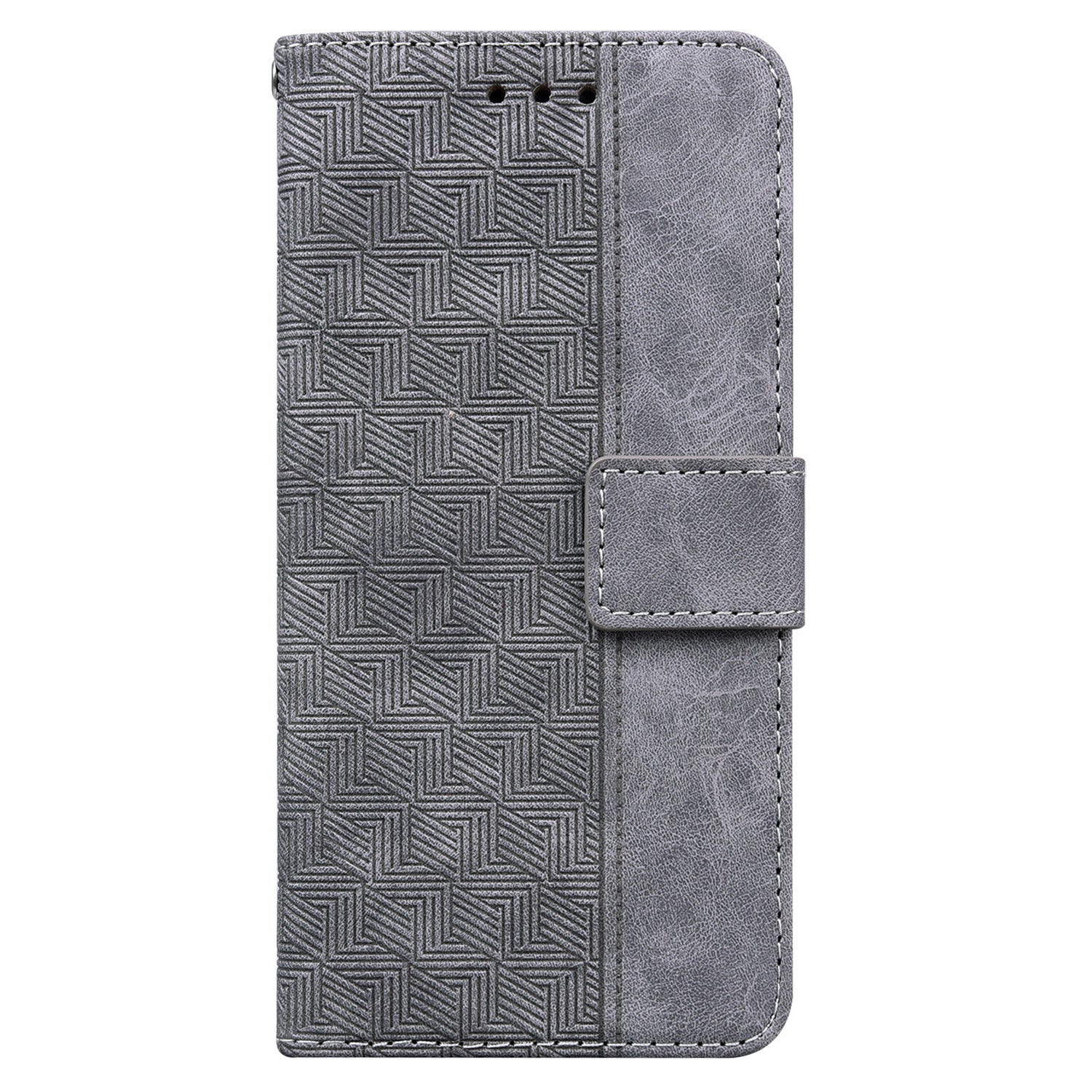 For Motorola Moto G Power (2024) Case 3D Geometry Leather Wallet Phone Cover with Strap