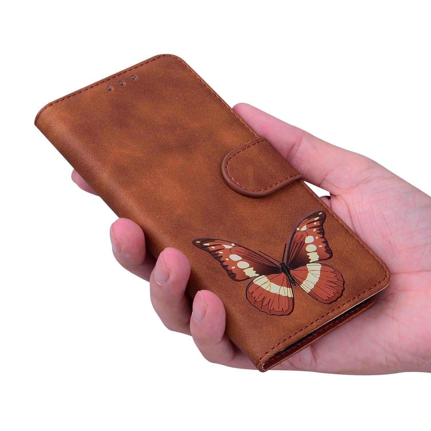 For Motorola Moto G Power (2024) Case Folio Design Butterfly Printing Leather Phone Cover