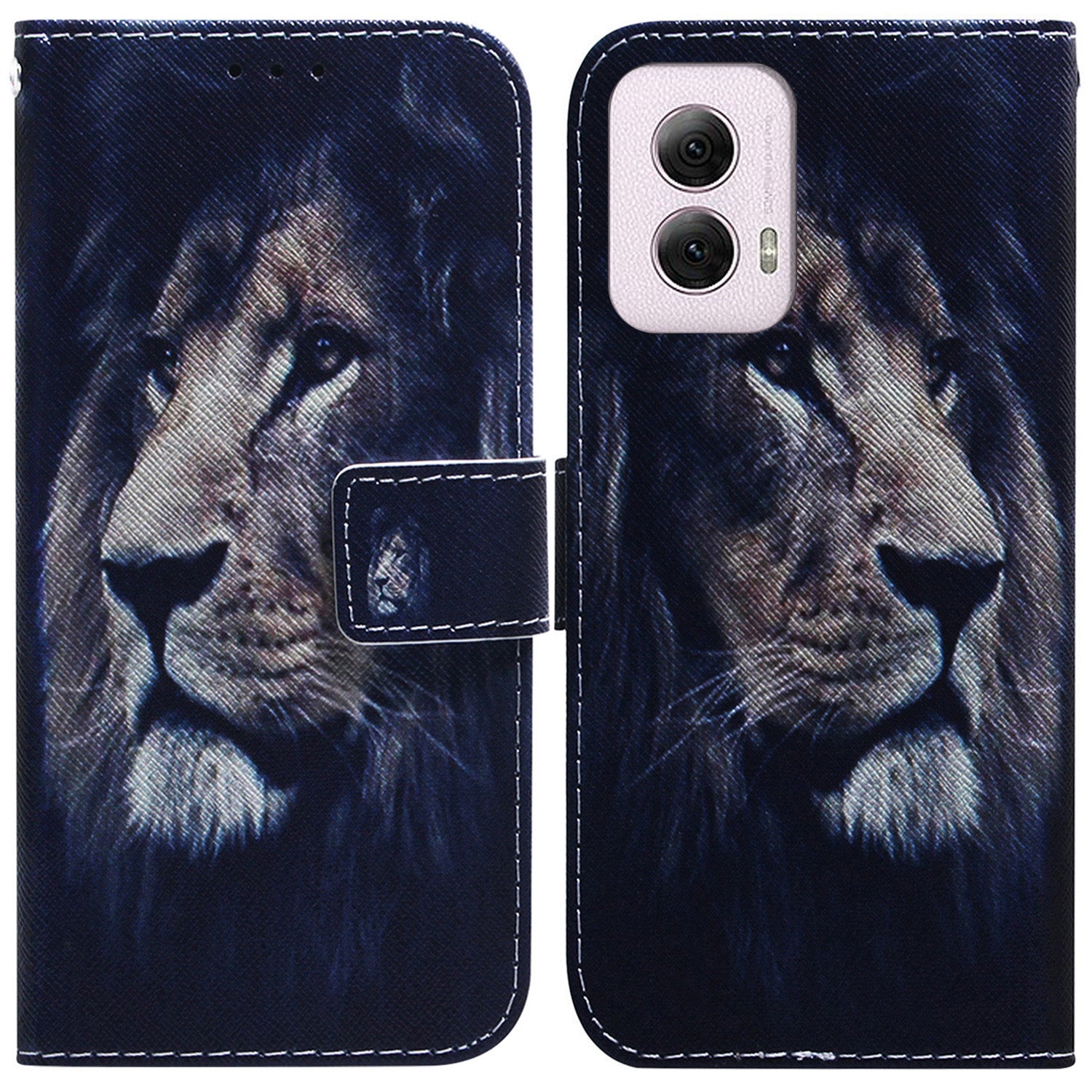 For Motorola Moto G Power (2024) Case Print Pattern Design Leather Wallet Phone Cover