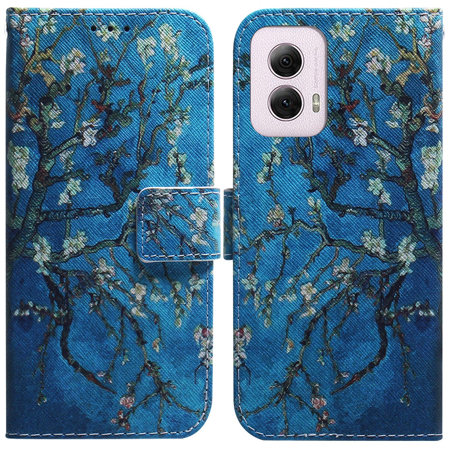 For Motorola Moto G Power (2024) Case Print Pattern Design Leather Wallet Phone Cover