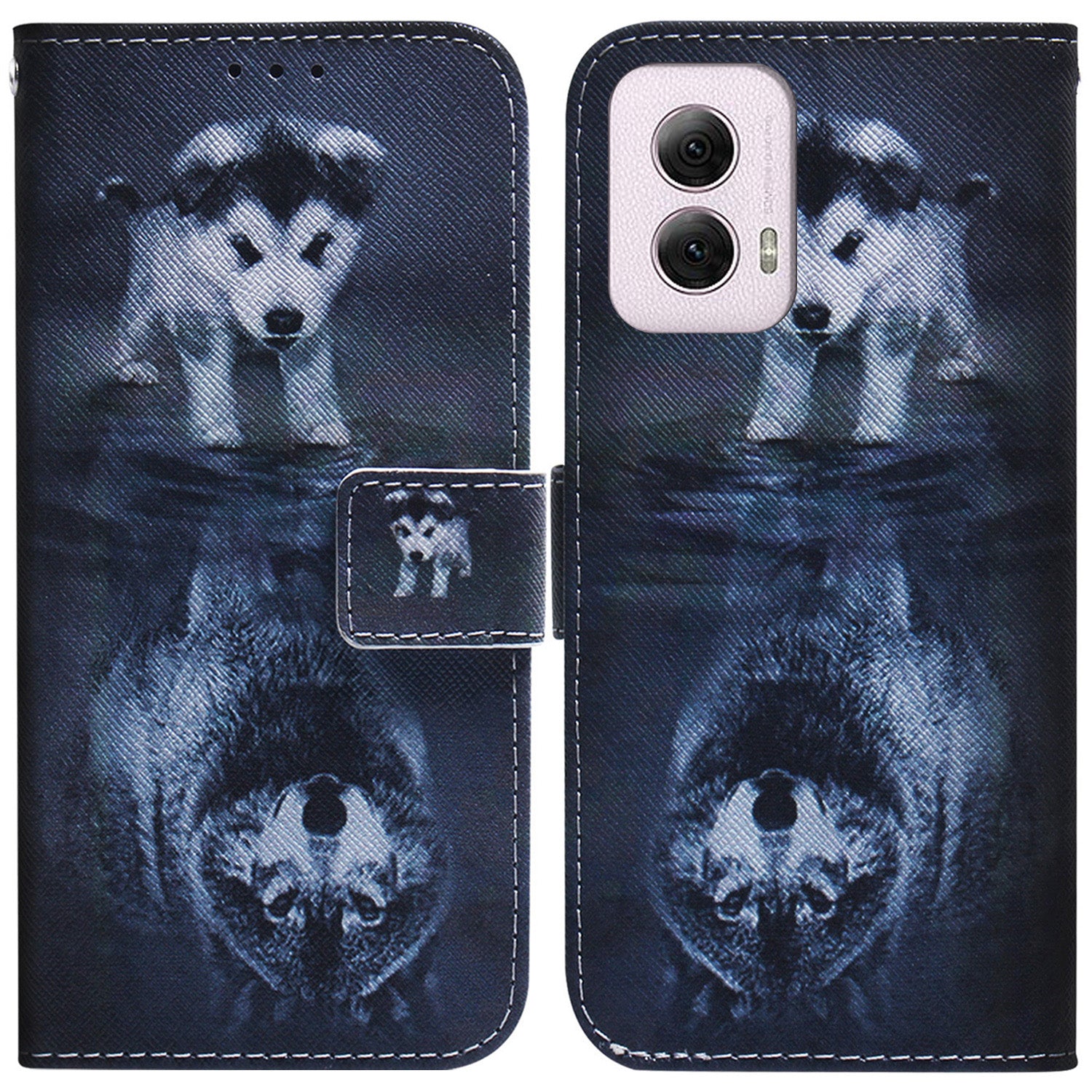For Motorola Moto G Power (2024) Case Print Pattern Design Leather Wallet Phone Cover