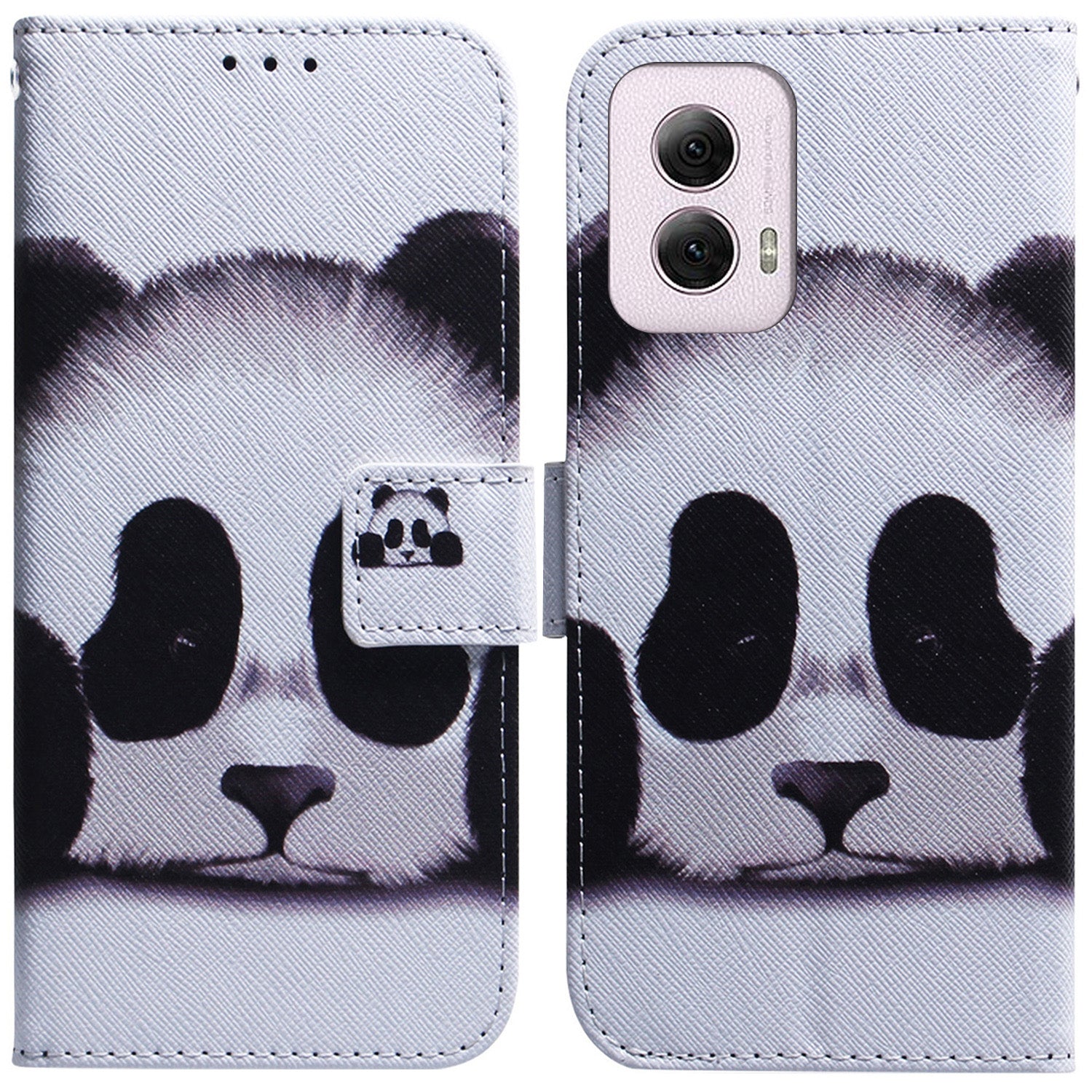 For Motorola Moto G Power (2024) Case Print Pattern Design Leather Wallet Phone Cover