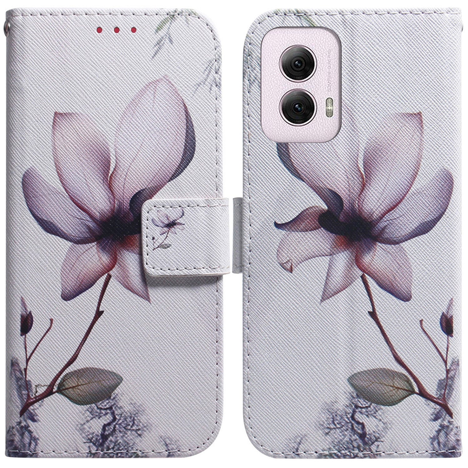 For Motorola Moto G Power (2024) Case Print Pattern Design Leather Wallet Phone Cover