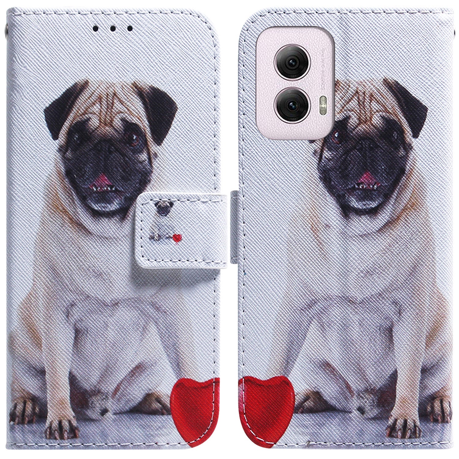 For Motorola Moto G Power (2024) Case Print Pattern Design Leather Wallet Phone Cover