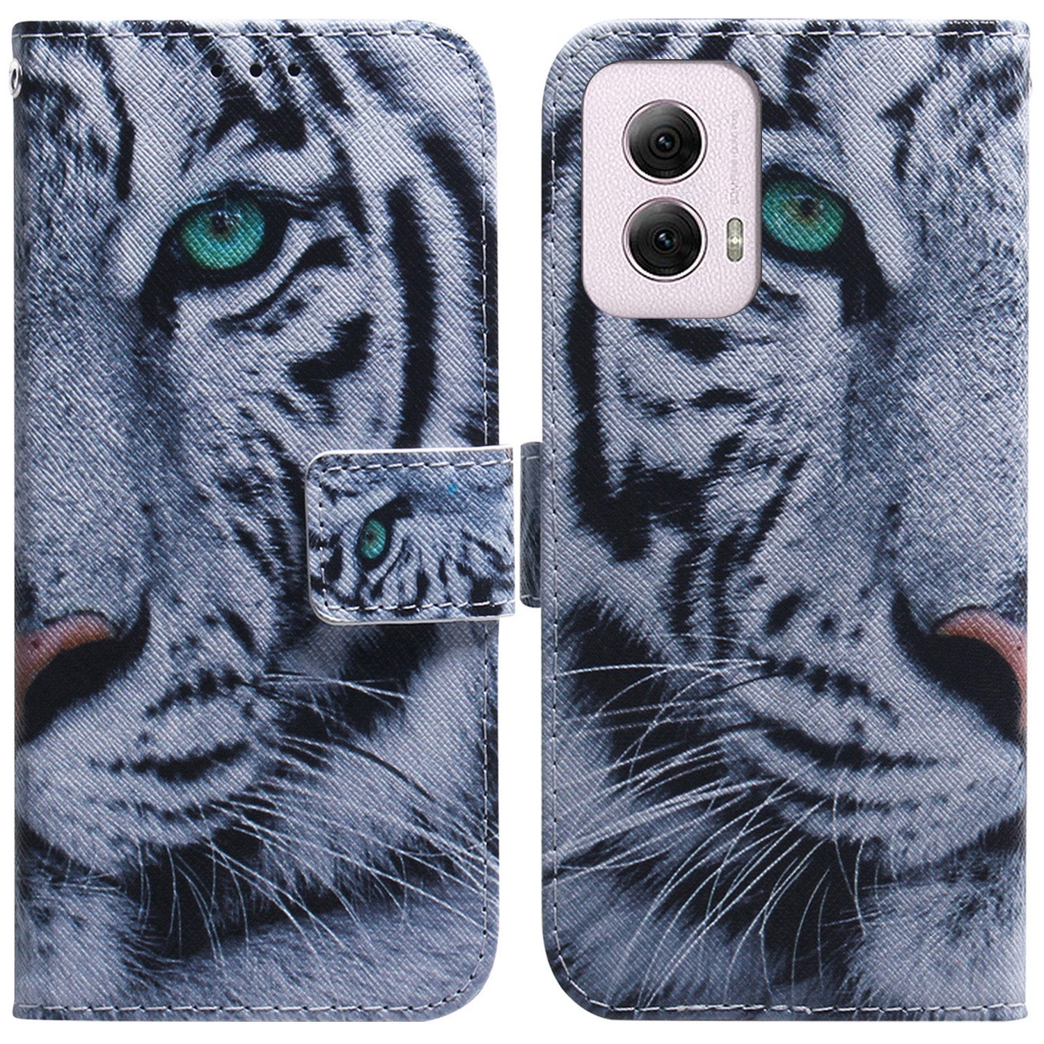 For Motorola Moto G Power (2024) Case Print Pattern Design Leather Wallet Phone Cover