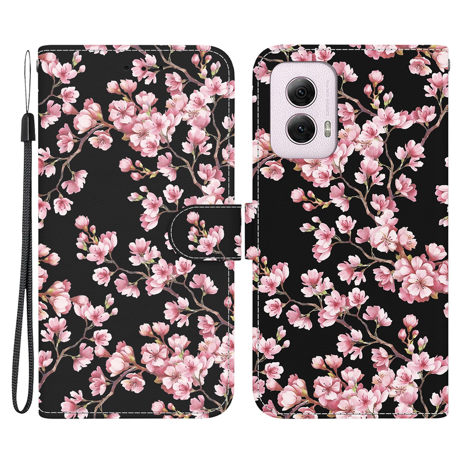 For Motorola Moto G Power (2024) Case Pattern Printed Leather Flip Wallet Phone Cover