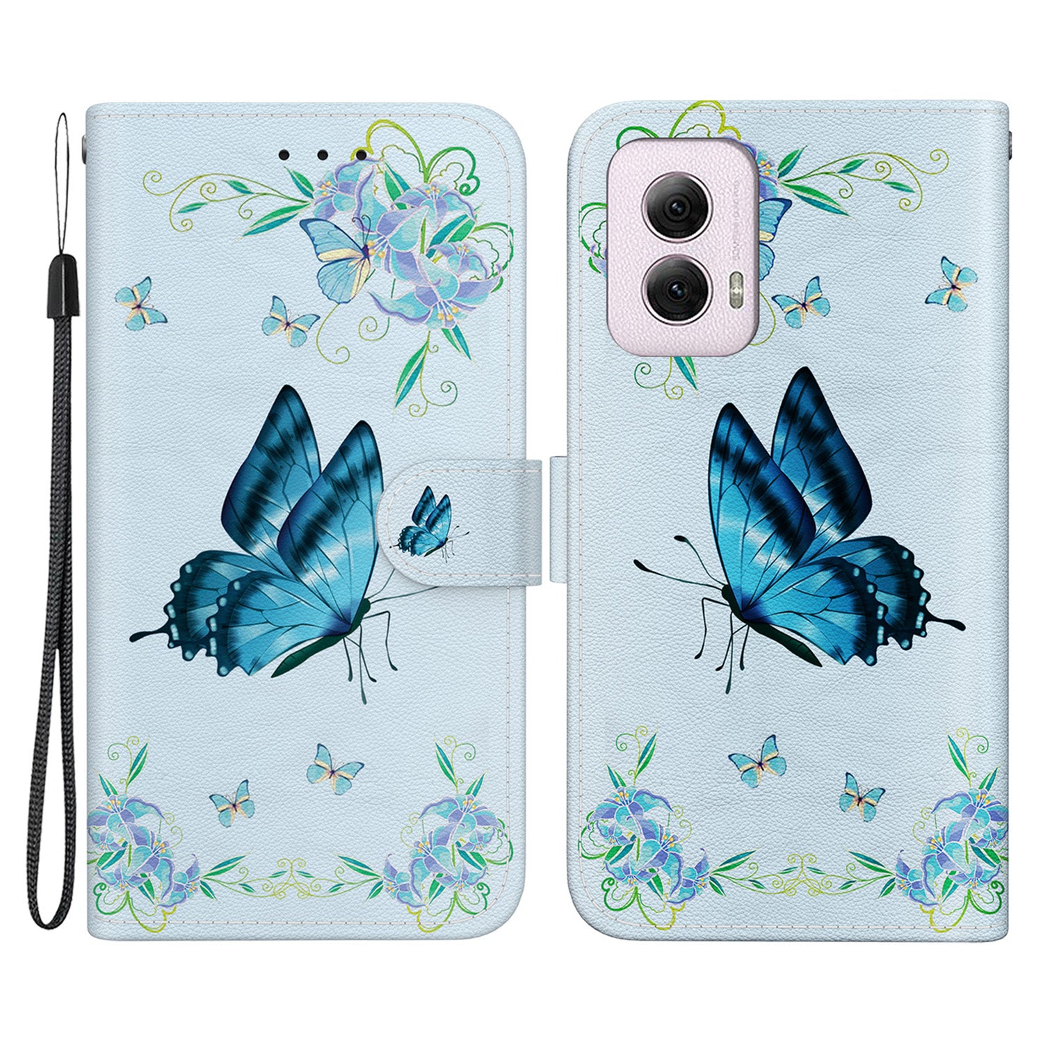 For Motorola Moto G Power (2024) Case Pattern Printed Leather Flip Wallet Phone Cover