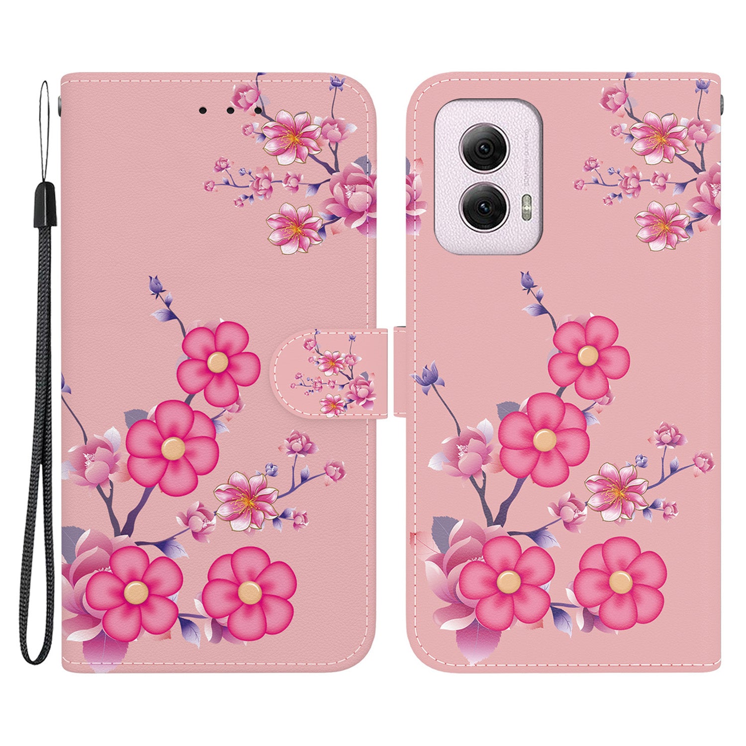 For Motorola Moto G Power (2024) Case Pattern Printed Leather Flip Wallet Phone Cover