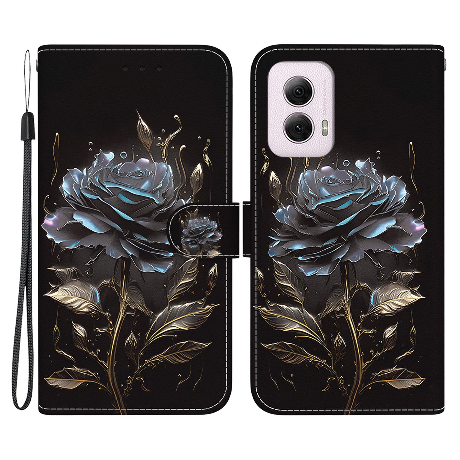 For Motorola Moto G Power (2024) Case Pattern Printed Leather Flip Wallet Phone Cover