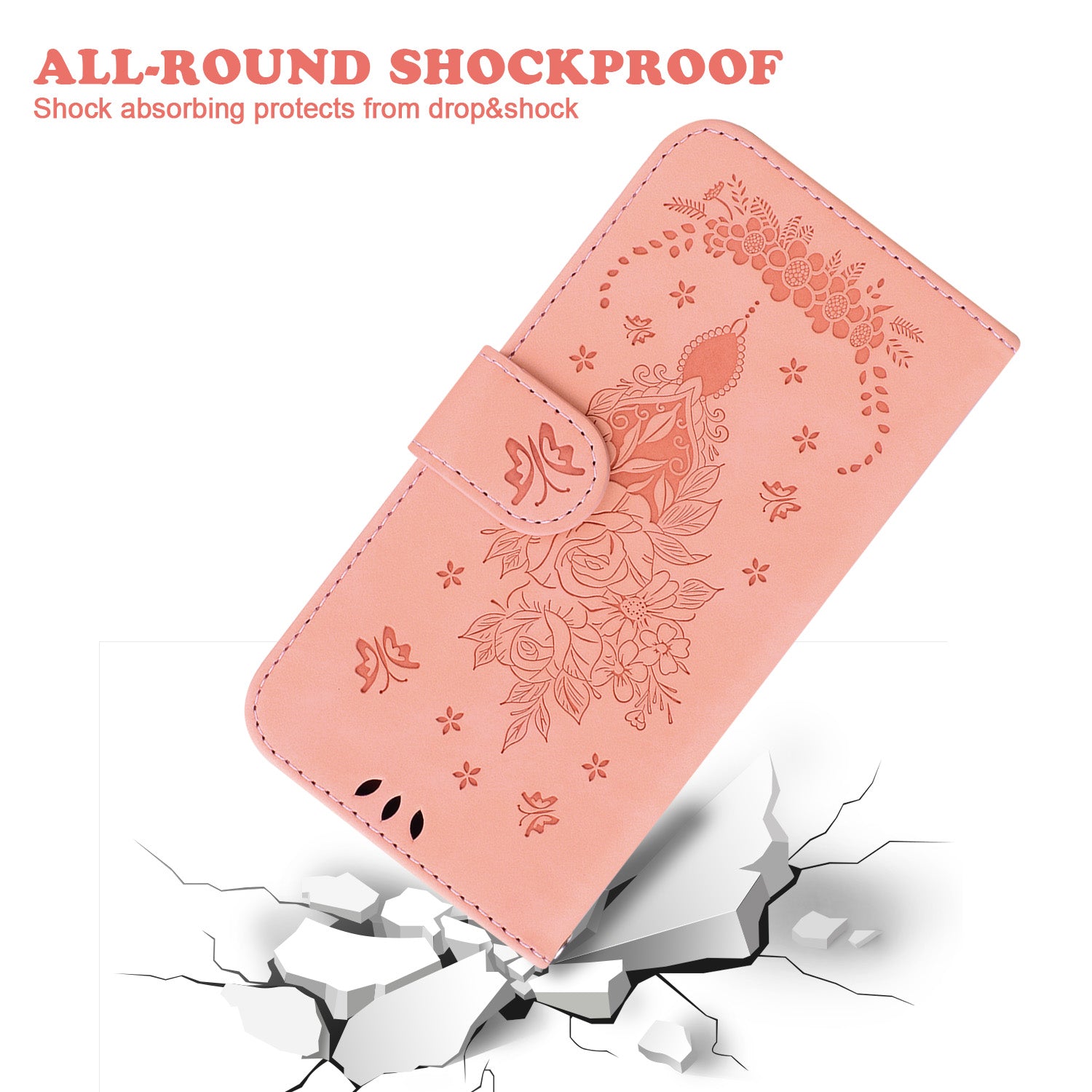 For Motorola Moto G Power (2024) Case Flower Pattern Stand PU Leather Phone Cover