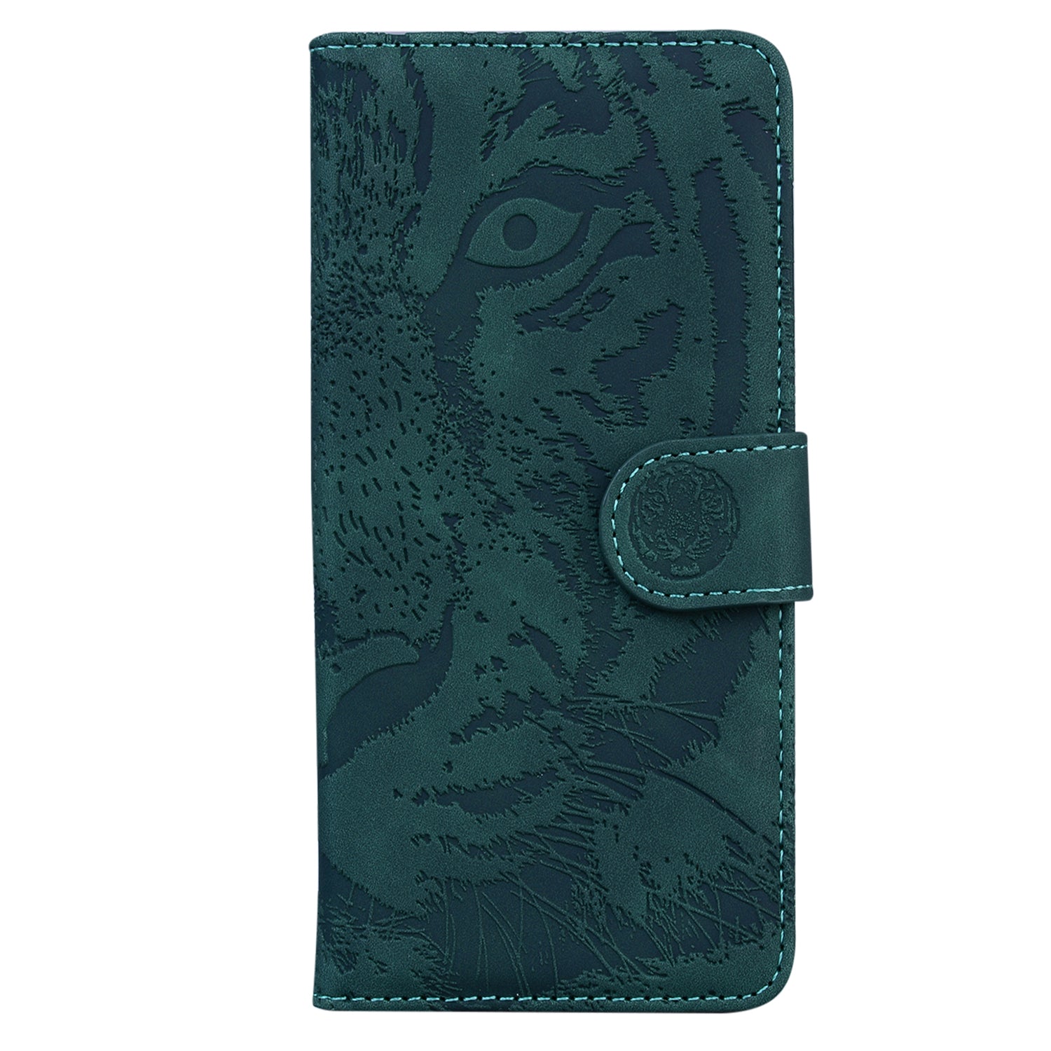 For Motorola Moto G Power (2024) Case Wallet Tiger Pattern Folding Stand Leather Phone Cover