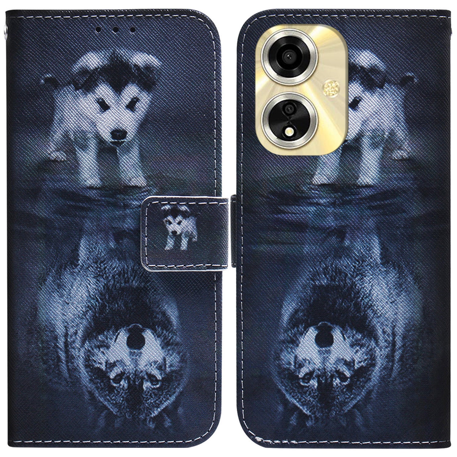 For Oppo A59 5G / A2m 5G Wallet Case Pattern Printing Phone Leather Cover