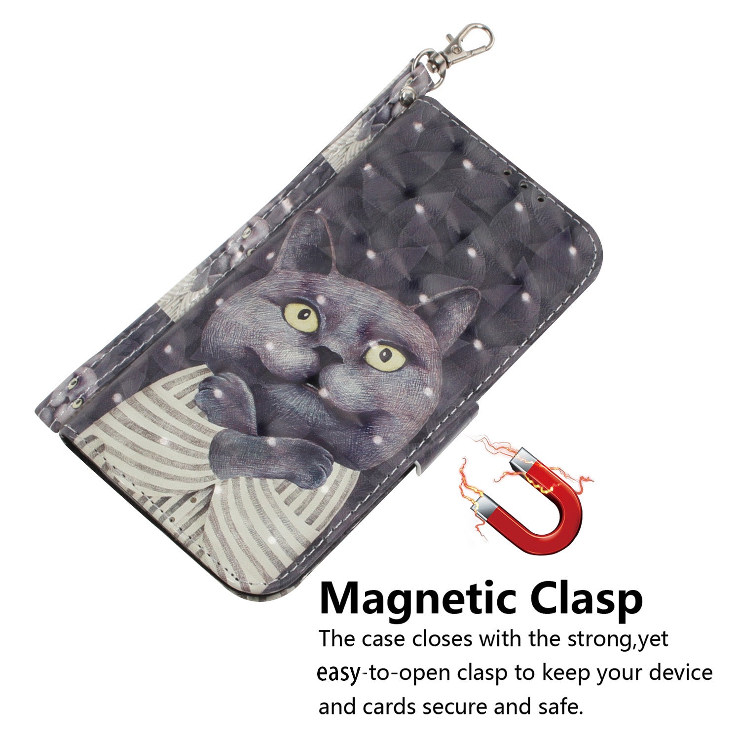 For Oppo A59 5G / A2m 5G Wallet Phone Case Pattern Printed Leather Flip Cover with Strap