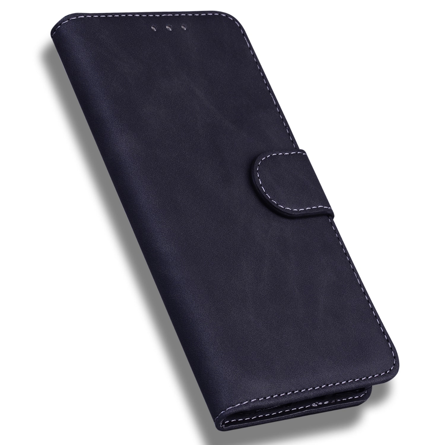 For Motorola Moto G Play (2024) 4G Case Solid Color Phone Leather Cover with Wallet