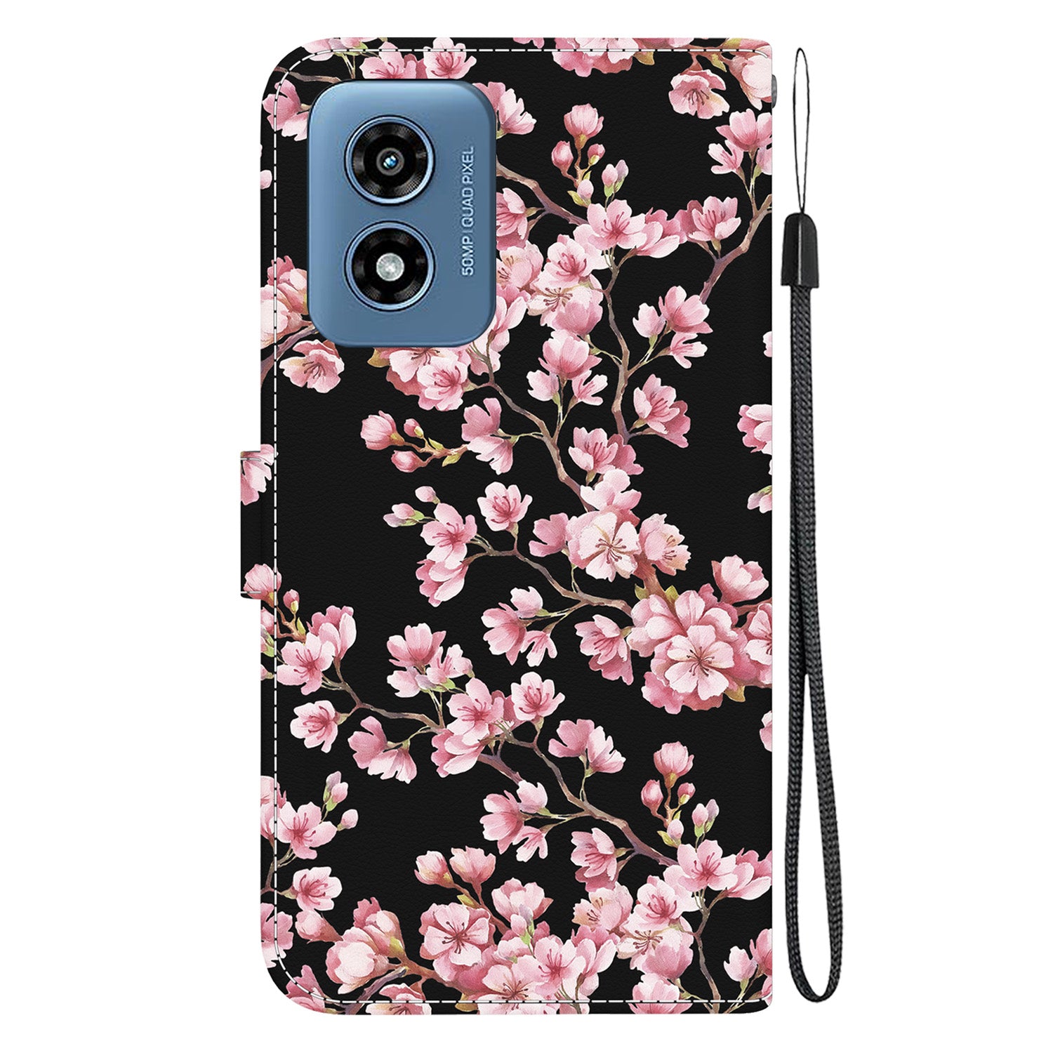 For Motorola Moto G Play (2024) 4G Case PU Leather Pattern Printing Phone Wallet Cover