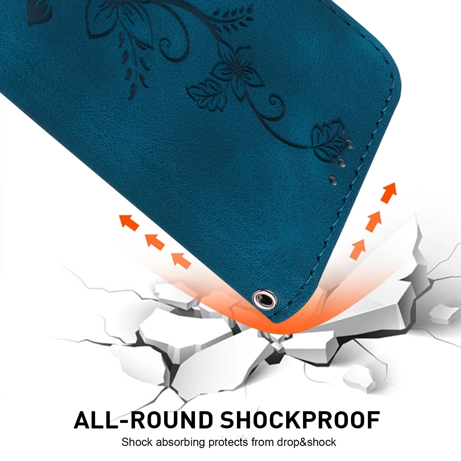For Motorola Moto G Play (2024) 4G Wallet Case Flower Imprint Leather Cell Phone Cover