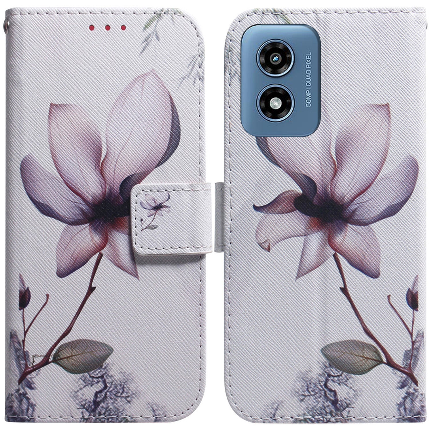 For Motorola Moto G Play (2024) 4G Phone Case Pattern Printing Full Protection Leather Cover
