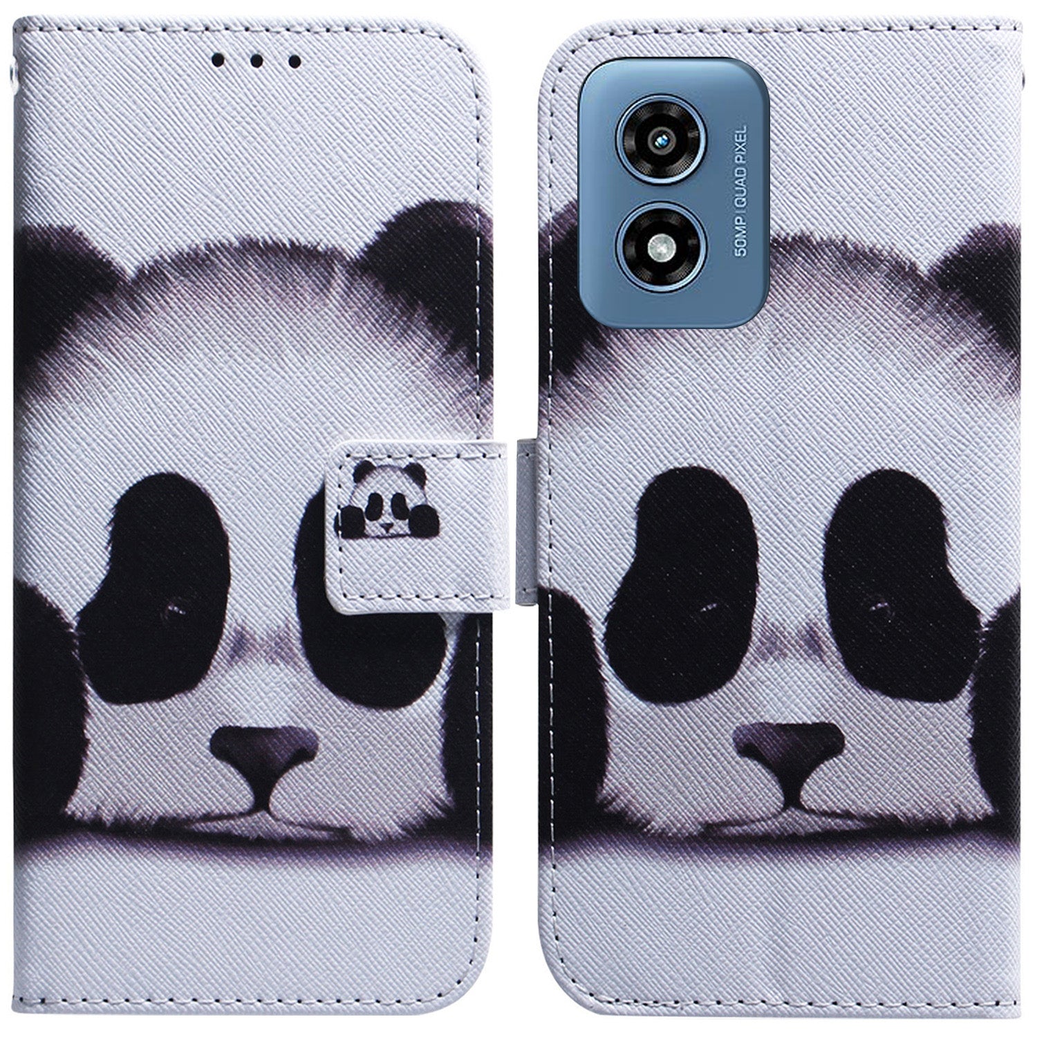 For Motorola Moto G Play (2024) 4G Phone Case Pattern Printing Full Protection Leather Cover
