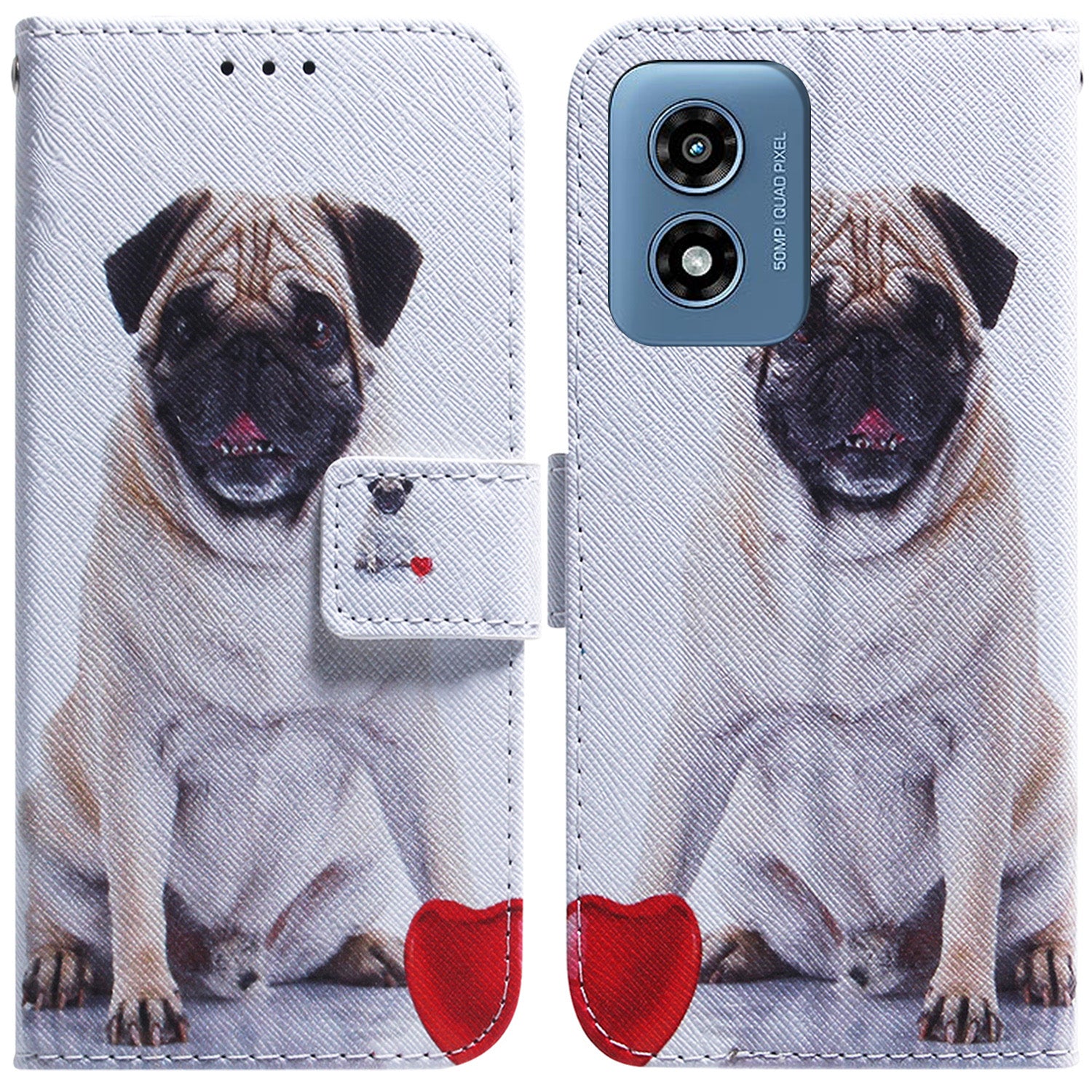 For Motorola Moto G Play (2024) 4G Phone Case Pattern Printing Full Protection Leather Cover