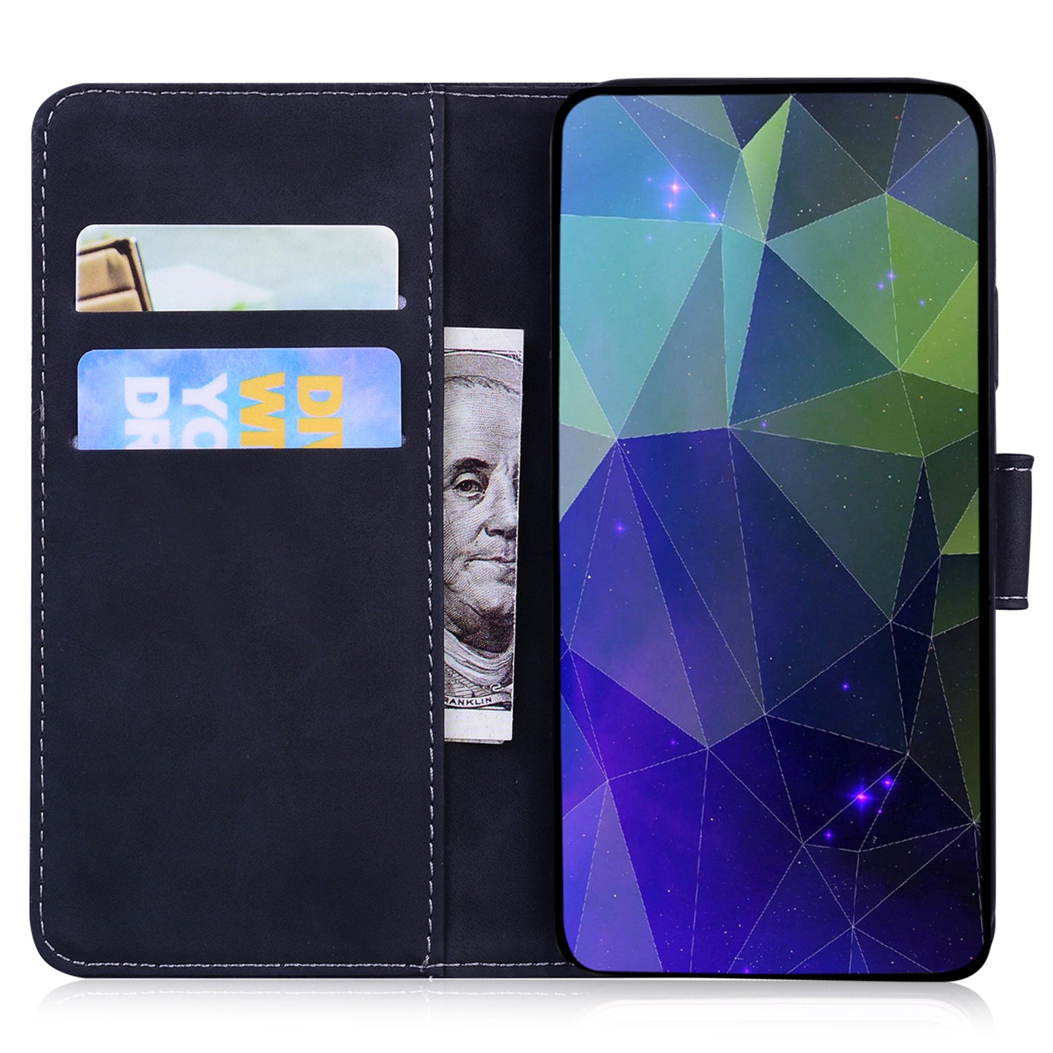For Motorola Moto G Play (2024) 4G Wallet Case Imprinted Tiger Pattern Leather Stand Phone Cover