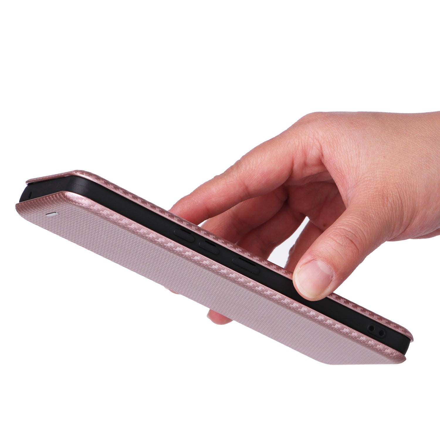 For ZTE Anshin Family A303ZT Case PU Leather Carbon Fiber Texture Phone Cover