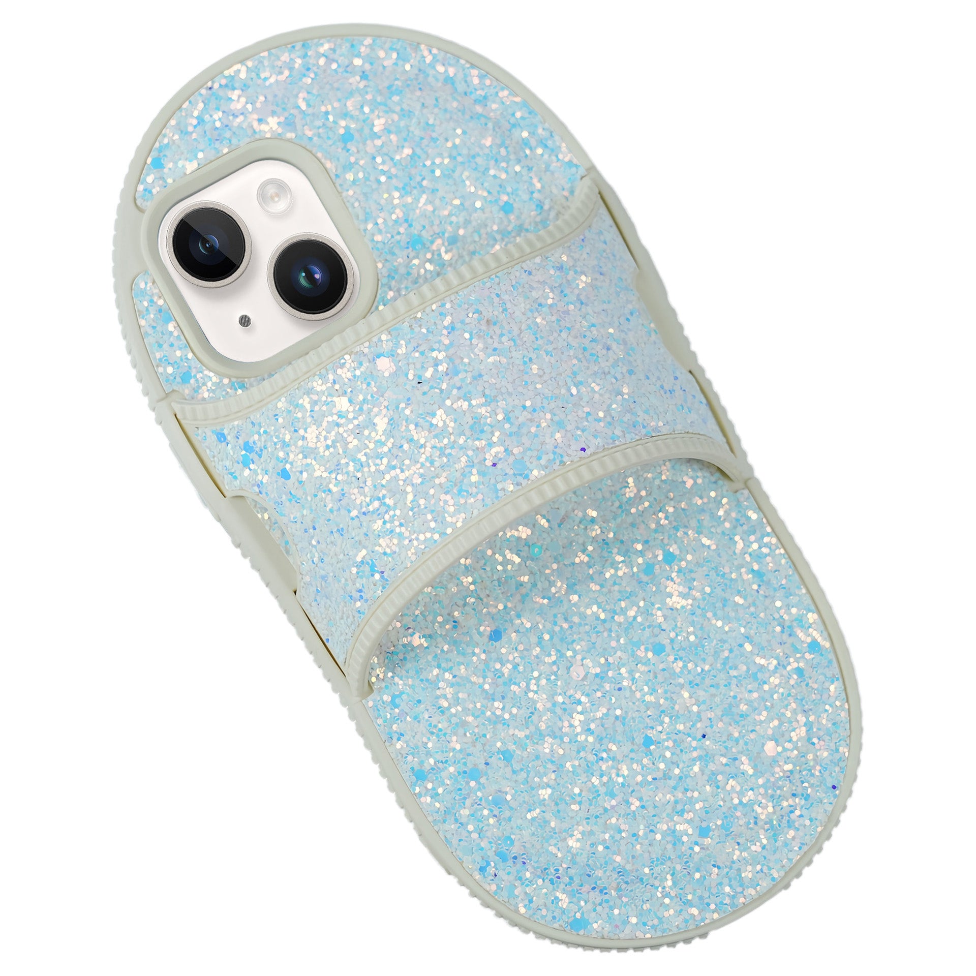 For iPhone 13 Slipper Style Phone Case Kickstand TPU Phone Cover