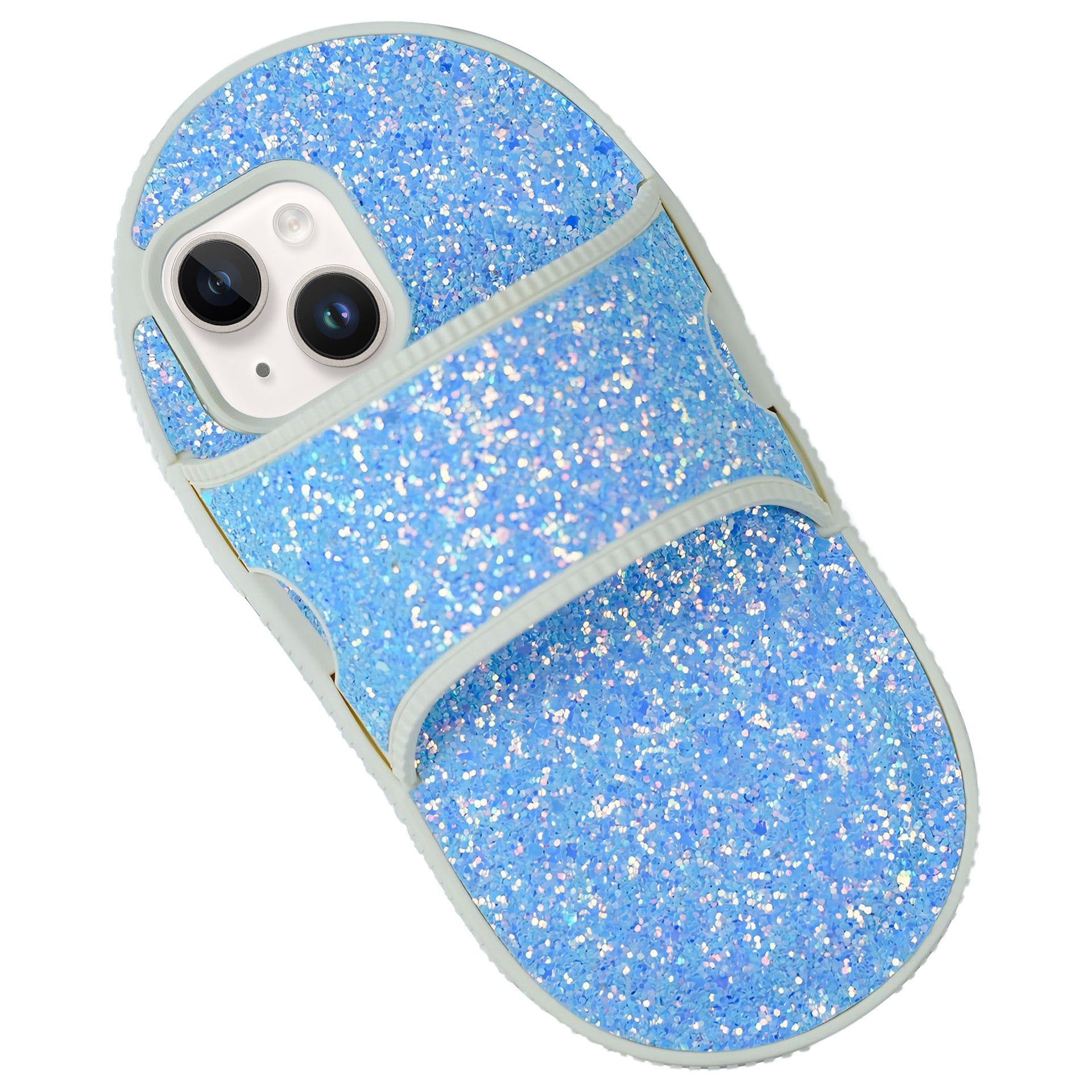 For iPhone 13 Slipper Style Phone Case Kickstand TPU Phone Cover