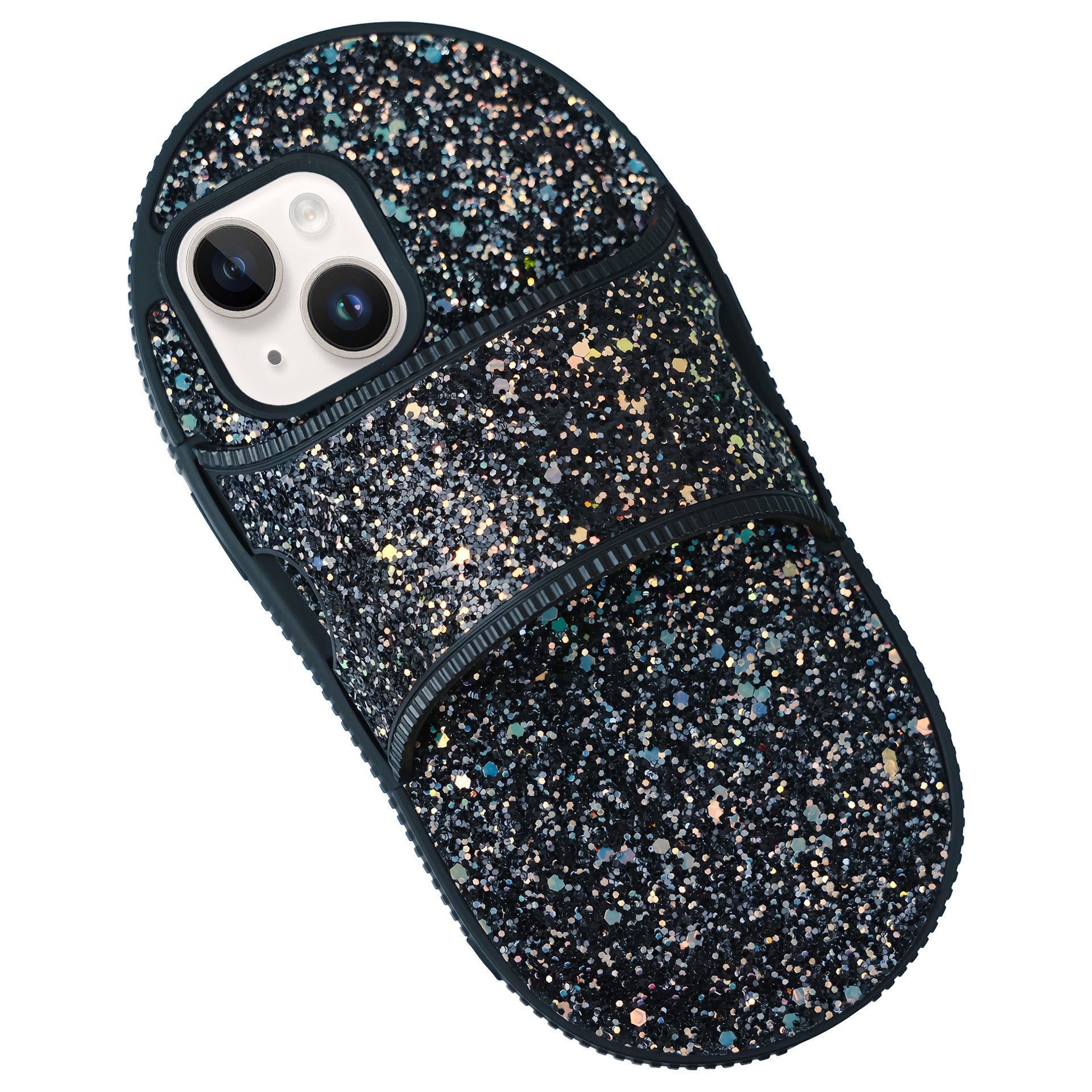 For iPhone 13 Slipper Style Phone Case Kickstand TPU Phone Cover
