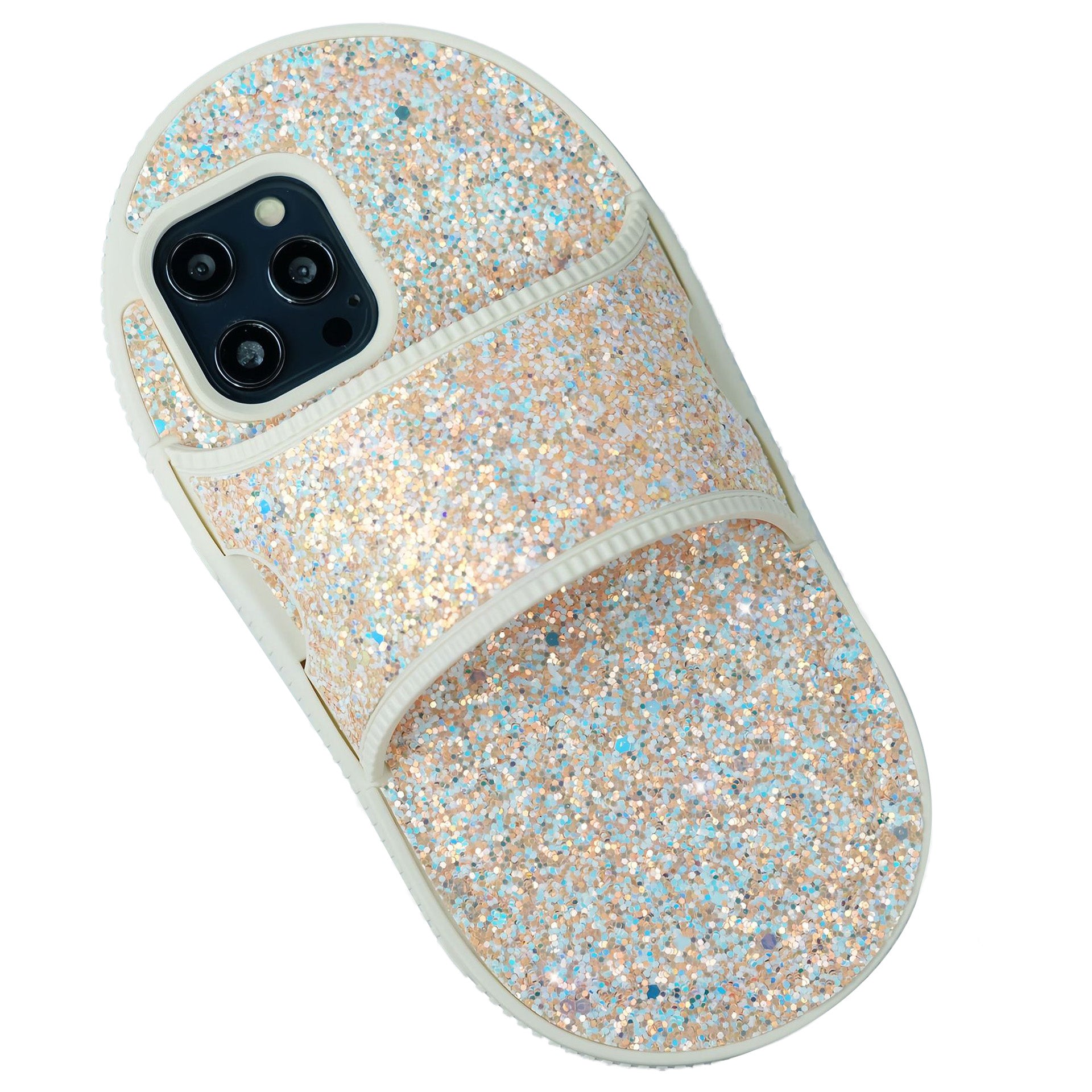 For iPhone 13 Pro Case Creative Slipper Design TPU Phone Cover with Kickstand