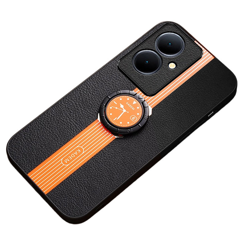 KADEM For Oppo A79 5G / A2 5G Cover Watch Pattern Rotary Kickstand Cell Phone Case