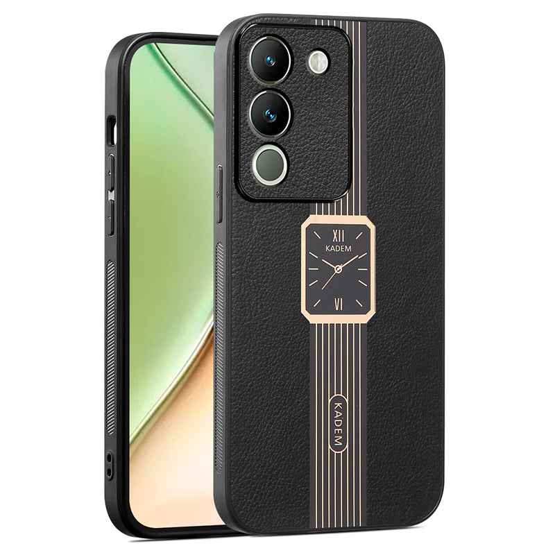 KADEM For vivo V30 Lite 5G PU+TPU+Acrylic Case Watch Pattern Smartphone Cover