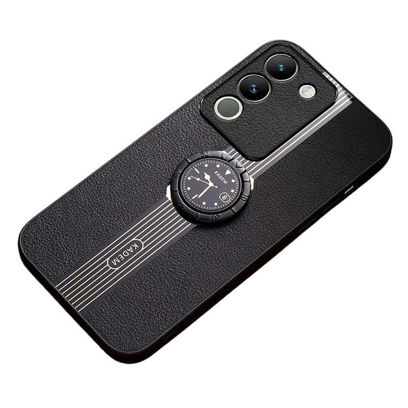 KADEM For vivo V30 Lite 5G Cover Rotary Kickstand Watch Pattern Cell Phone Case