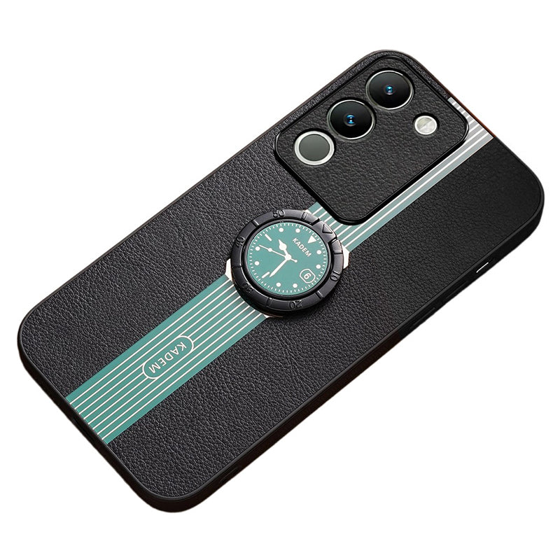 KADEM For vivo V30 Lite 5G Cover Rotary Kickstand Watch Pattern Cell Phone Case