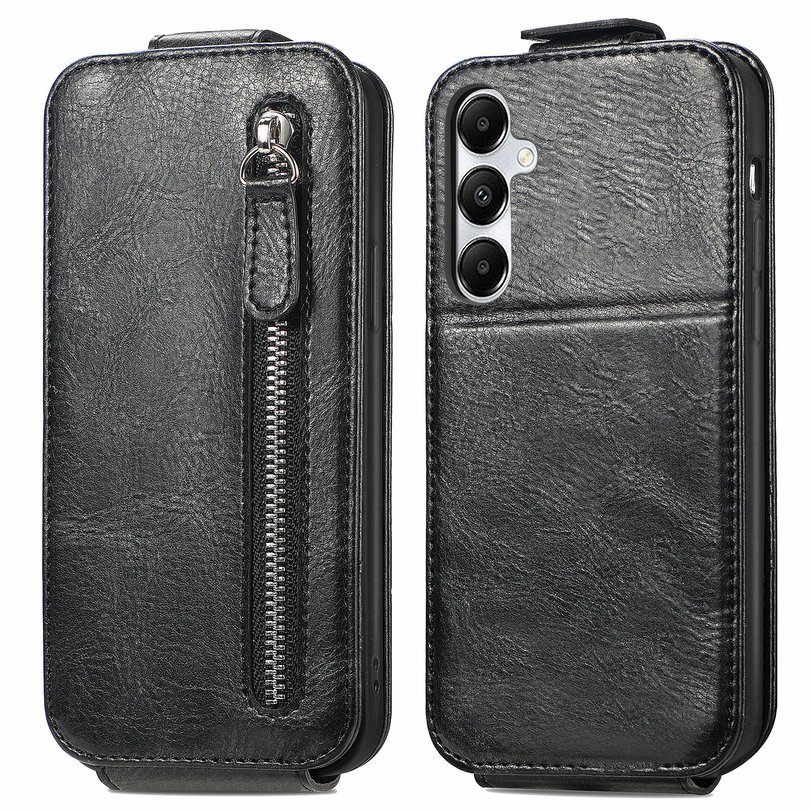 For Samsung Galaxy A35 5G Case Bump Proof Card Slots Vertical Flip Phone Cover