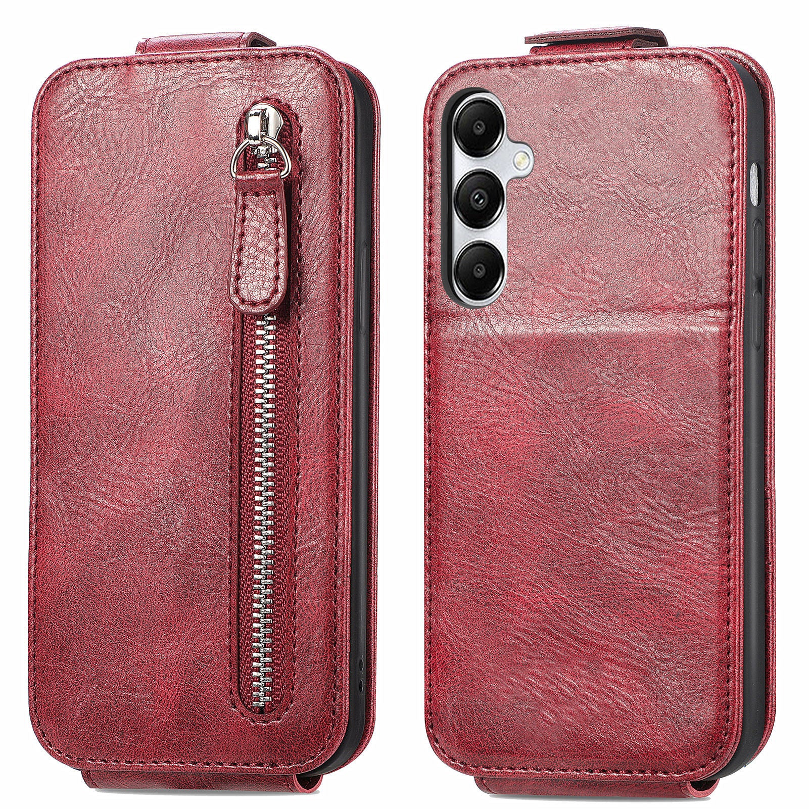 For Samsung Galaxy A35 5G Case Bump Proof Card Slots Vertical Flip Phone Cover