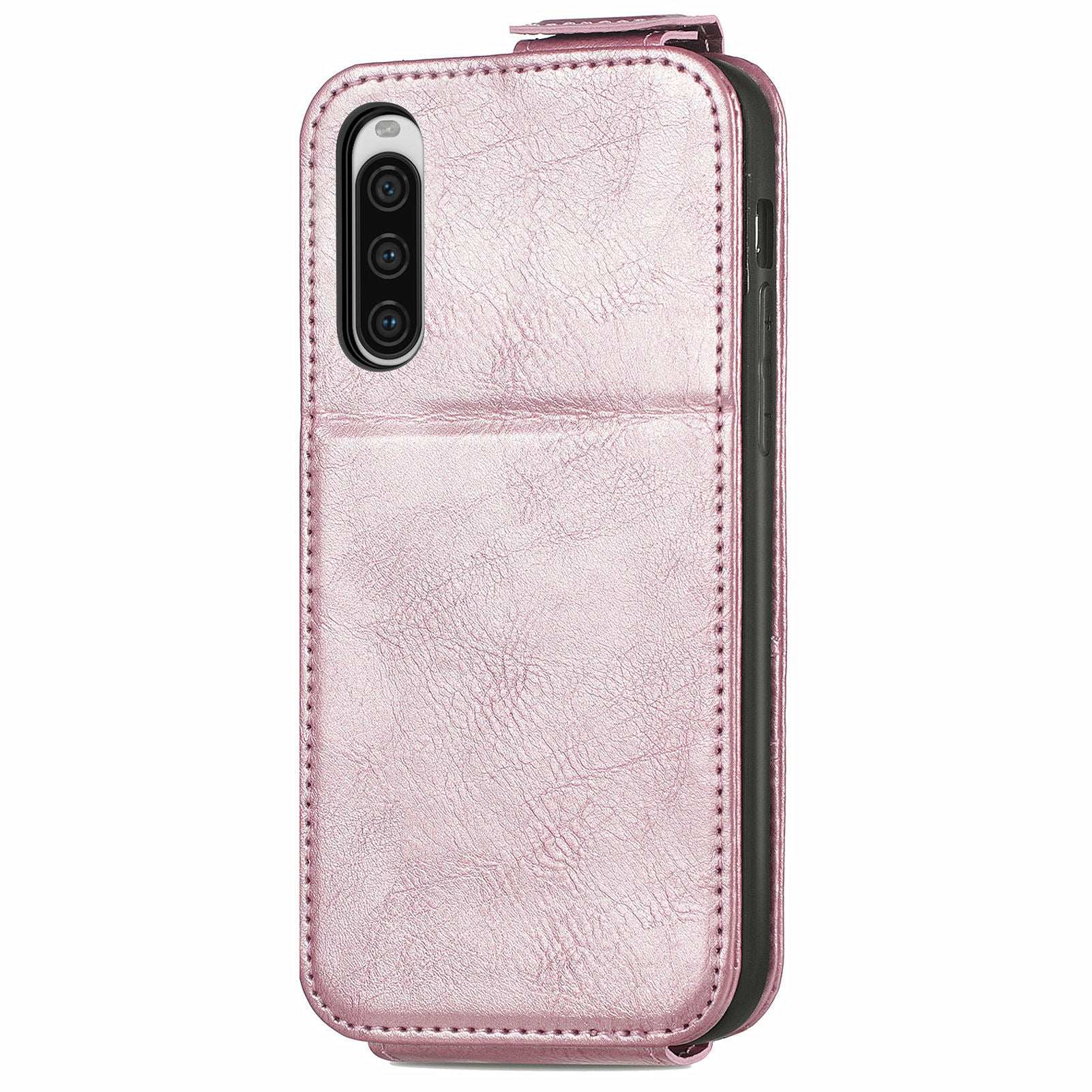For Sony Xperia 10 V Phone Case Vertical Flip Drop Resistant PU Leather Cover
